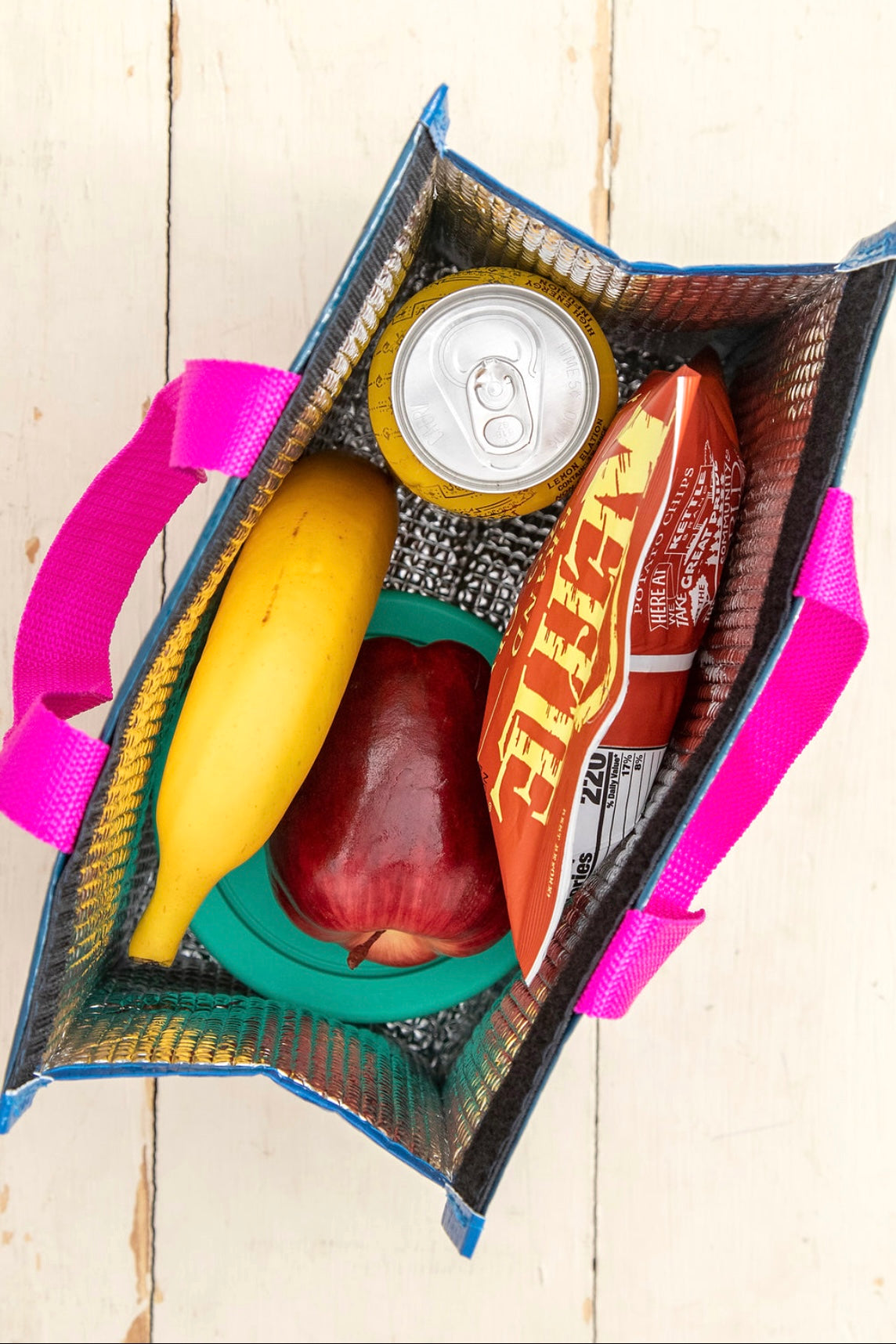Natural Life Insulated Lunch Bag- Navy Folk Floral