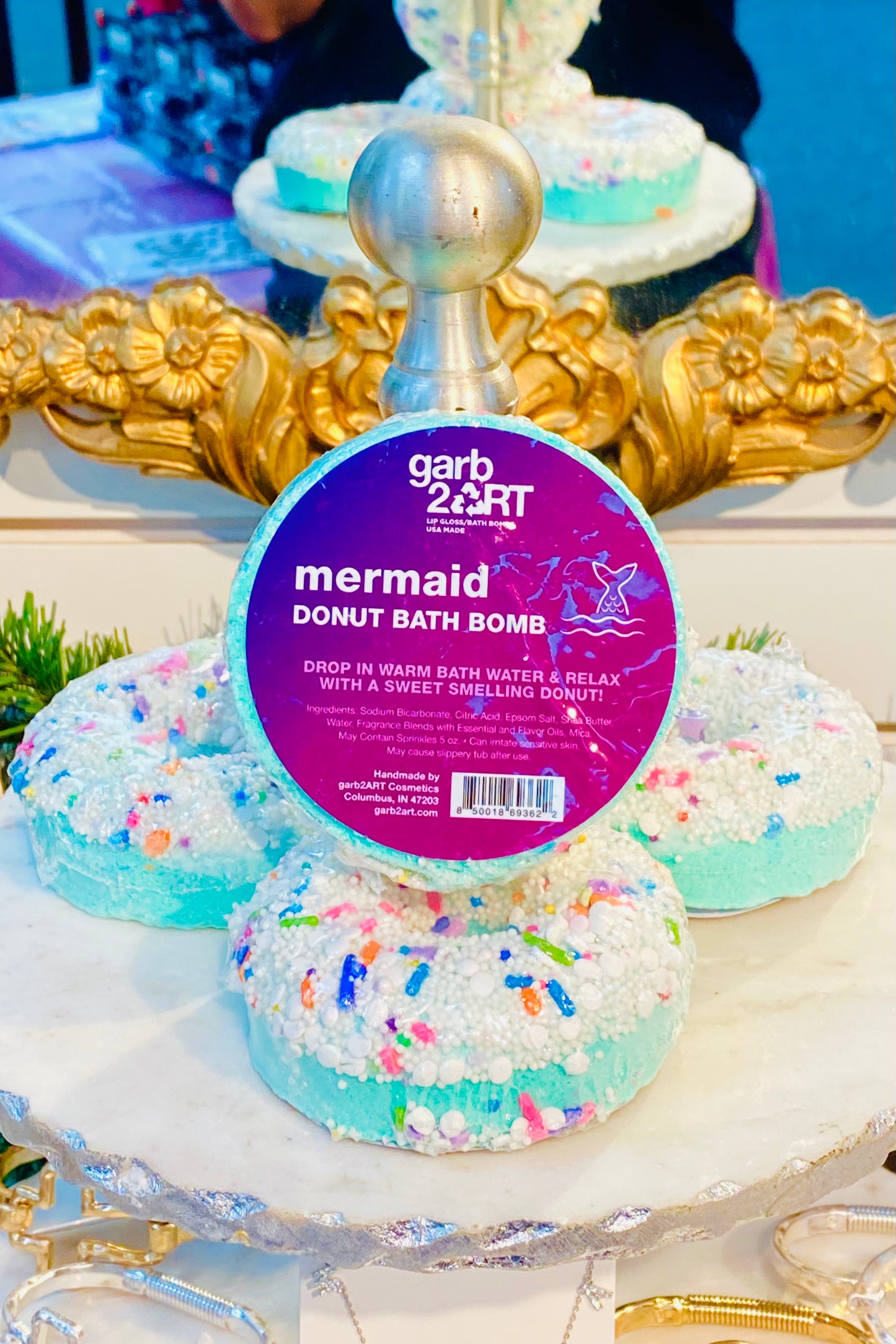 Effervescent Donut Bath Bombs by Garb2Art