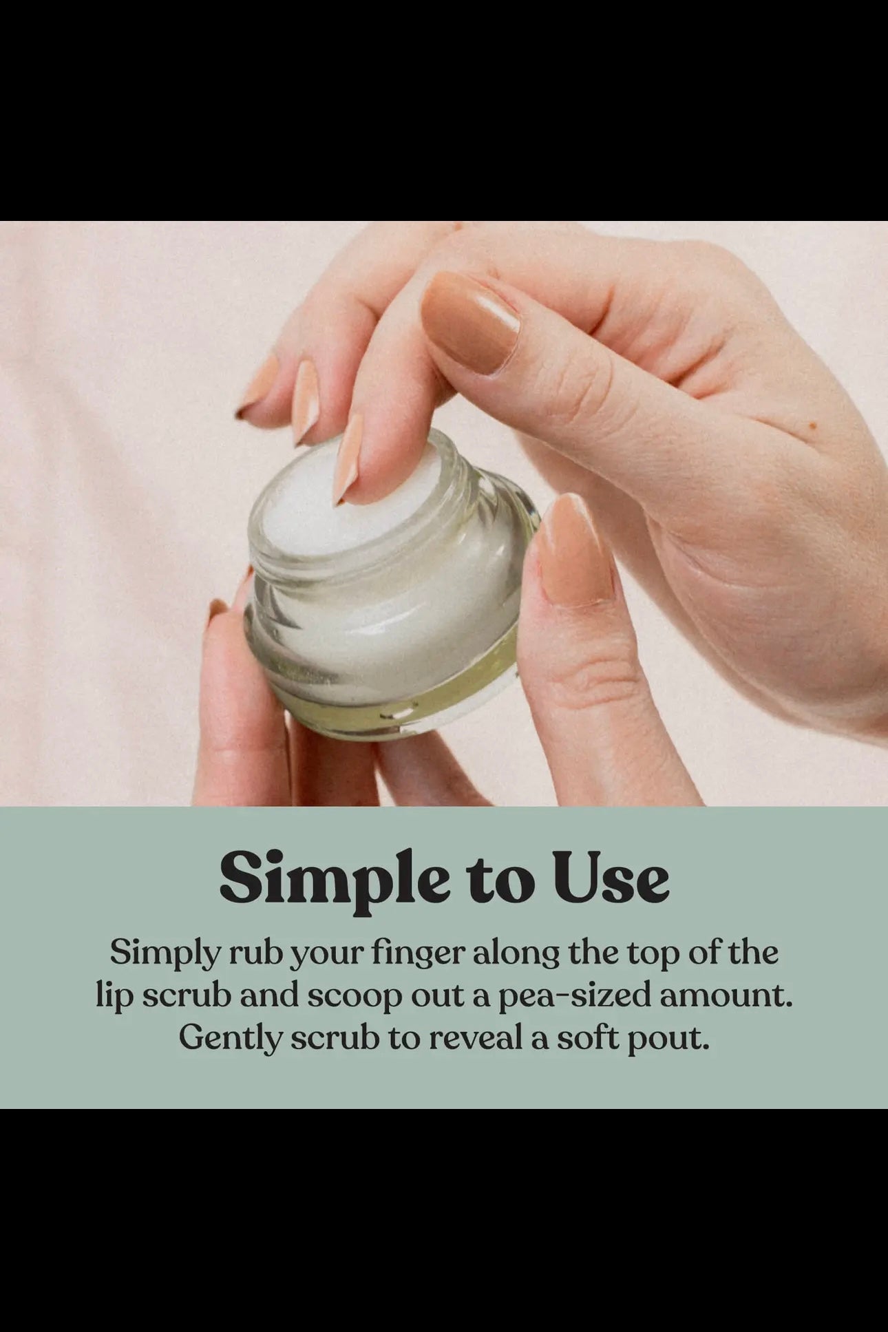 Poppy & Pout Pomegranate Peach Premium Organic Lip Scrub