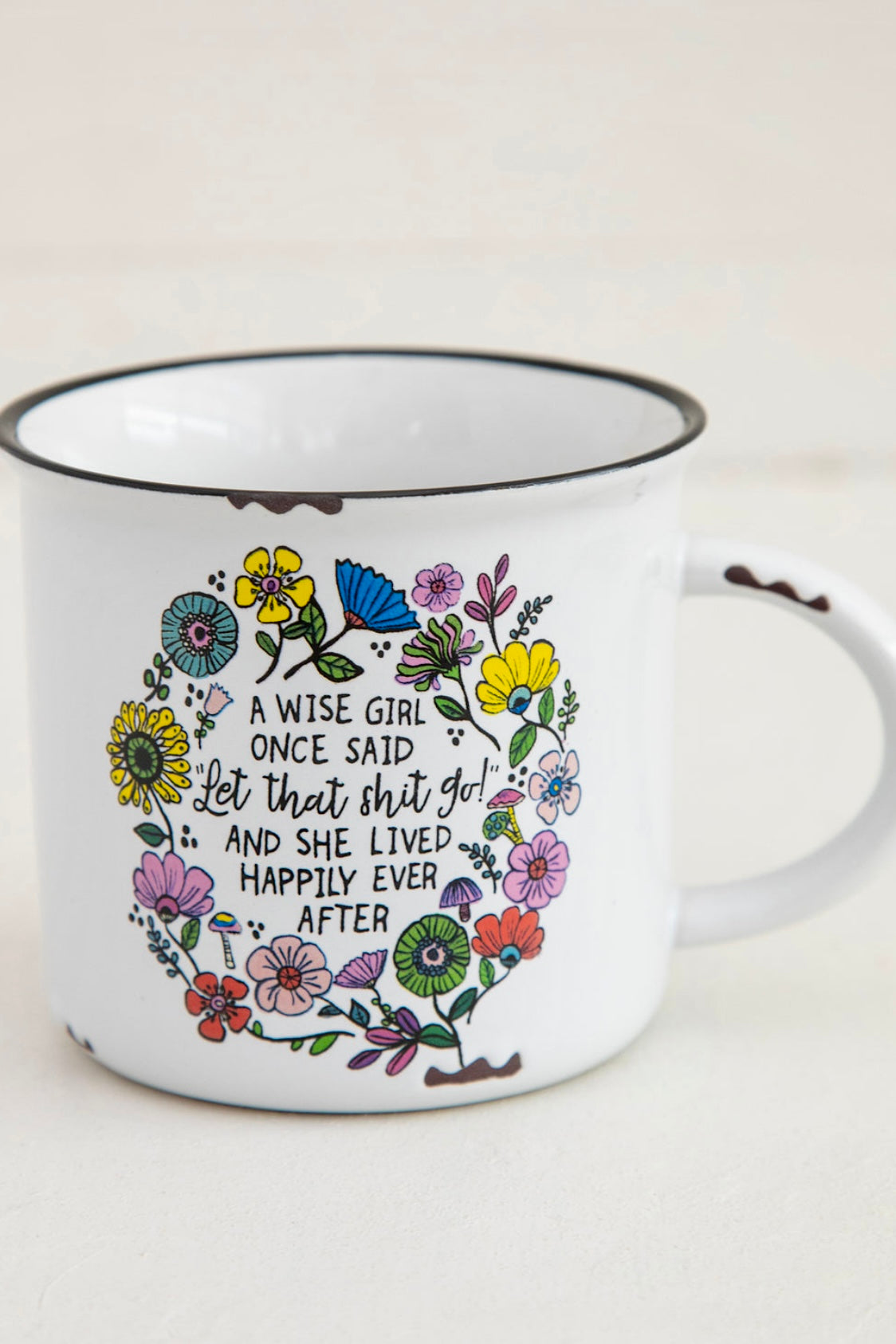 Natural Life Camp Mug- Wise Girl Once Said