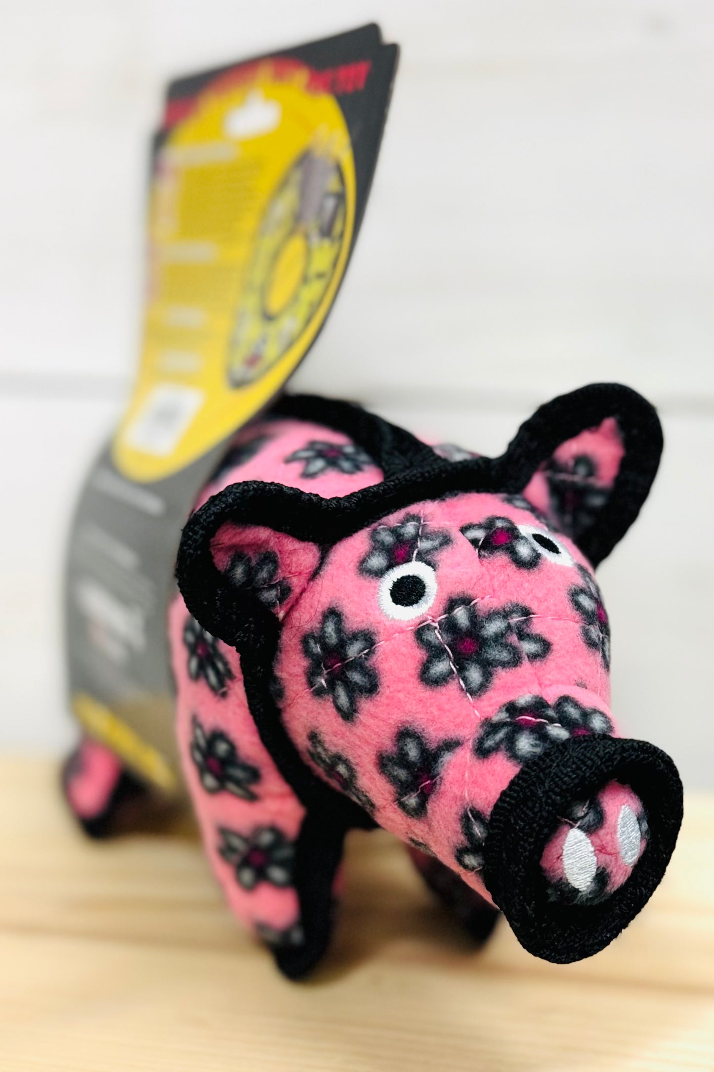 Tuffy Jr Barnyard Pig, Durable, Tough, Squeaky Dog Toy