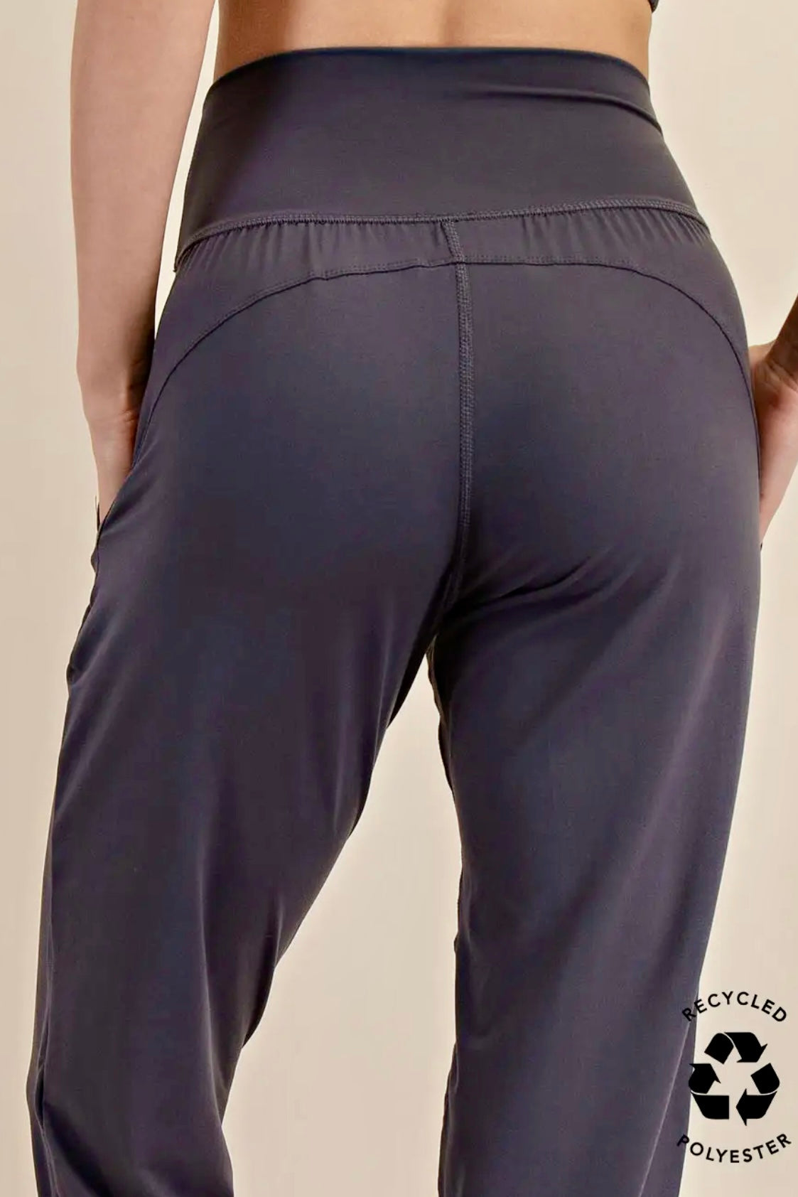 Charcoal Gray Butter Soft High Waist Jogger Pants with Pockets