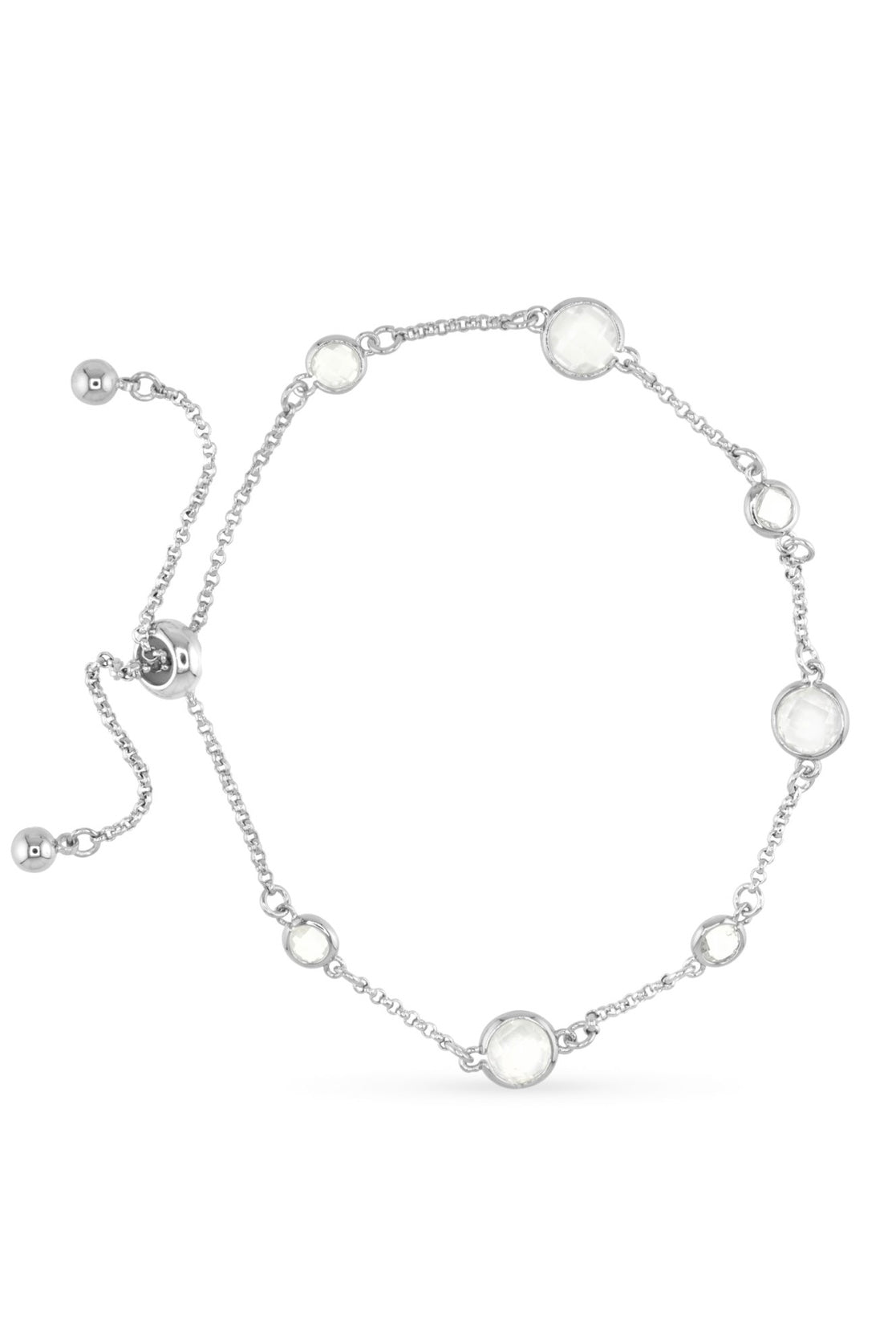 Amanda Blu Faceted CZ Collection in Silver