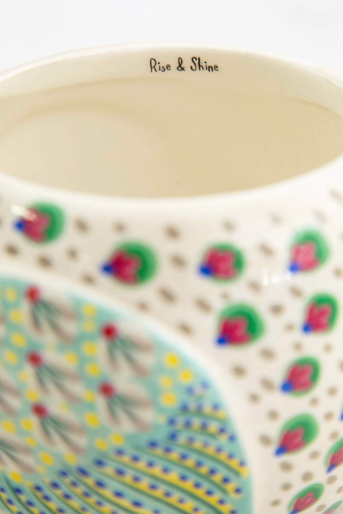 Natural Life Folk Art Coffee Mug- Penny the Chicken