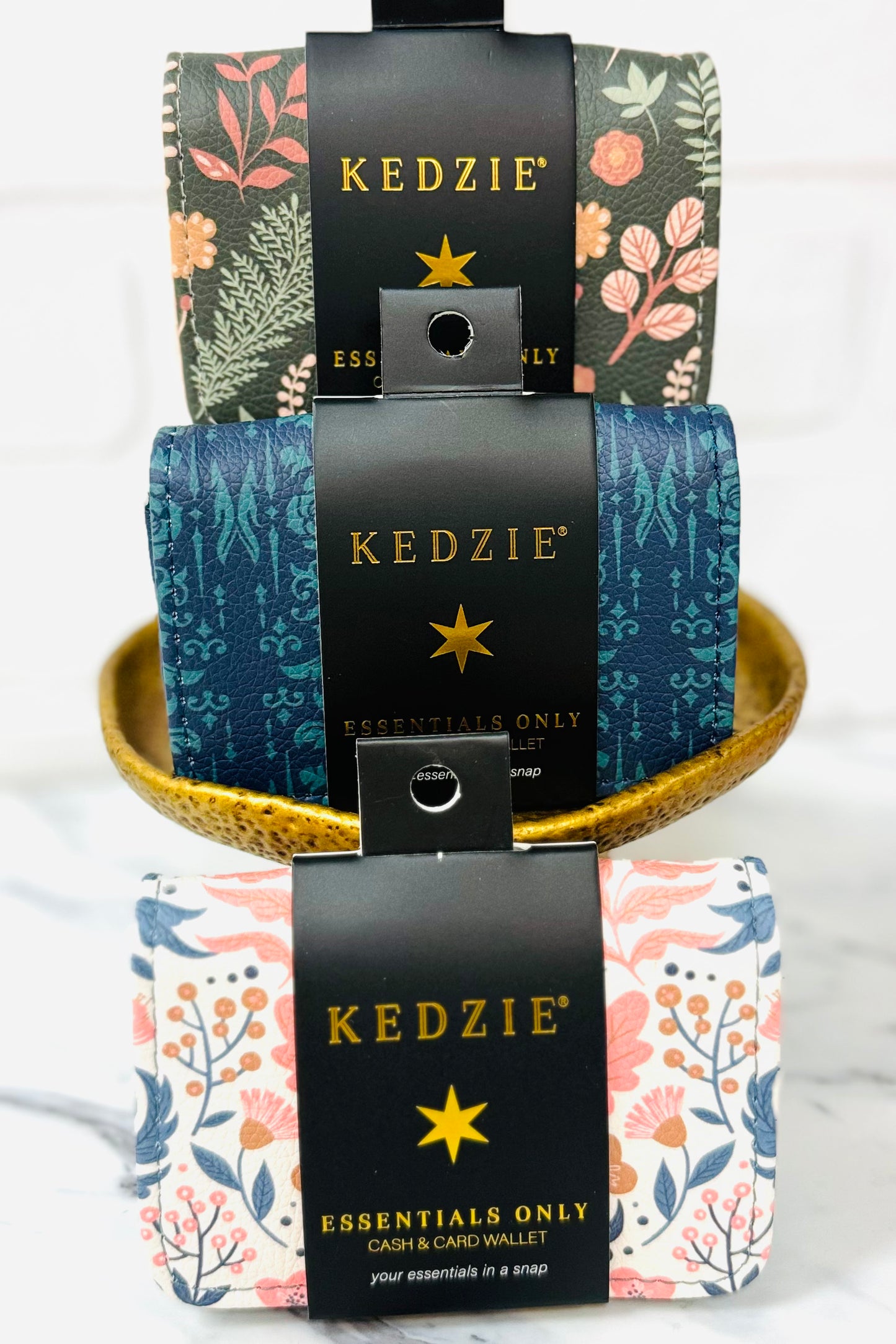 Kedzie Essentials Cash and Card Wallet (Choice of 3 designs)
