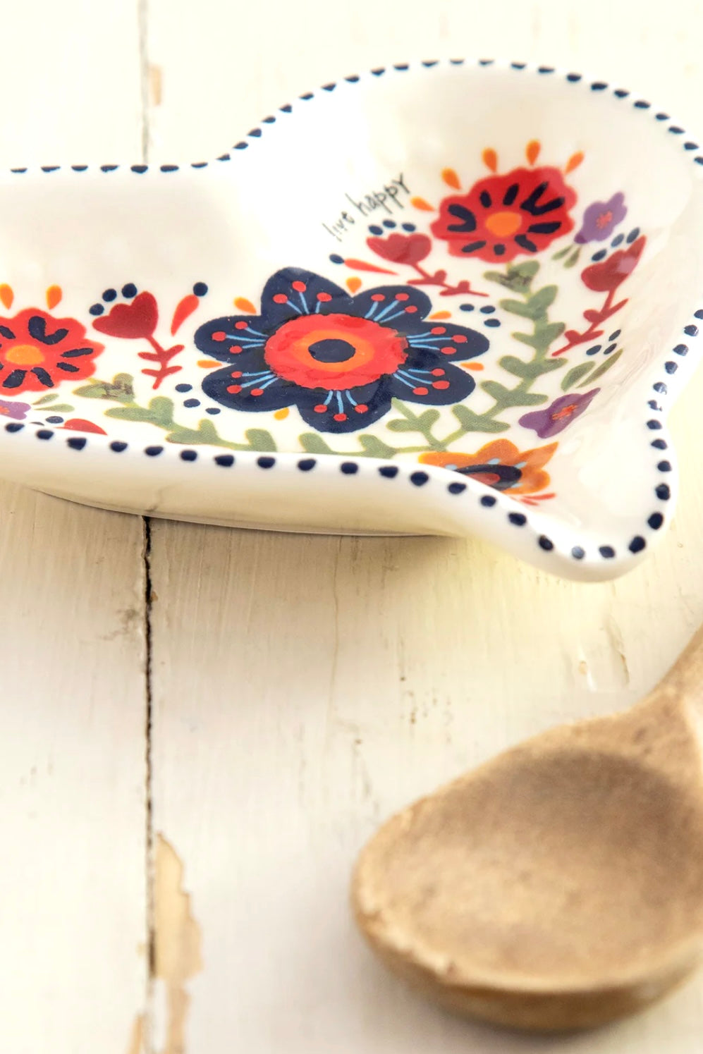 Natural Life Heart Spoon Rest