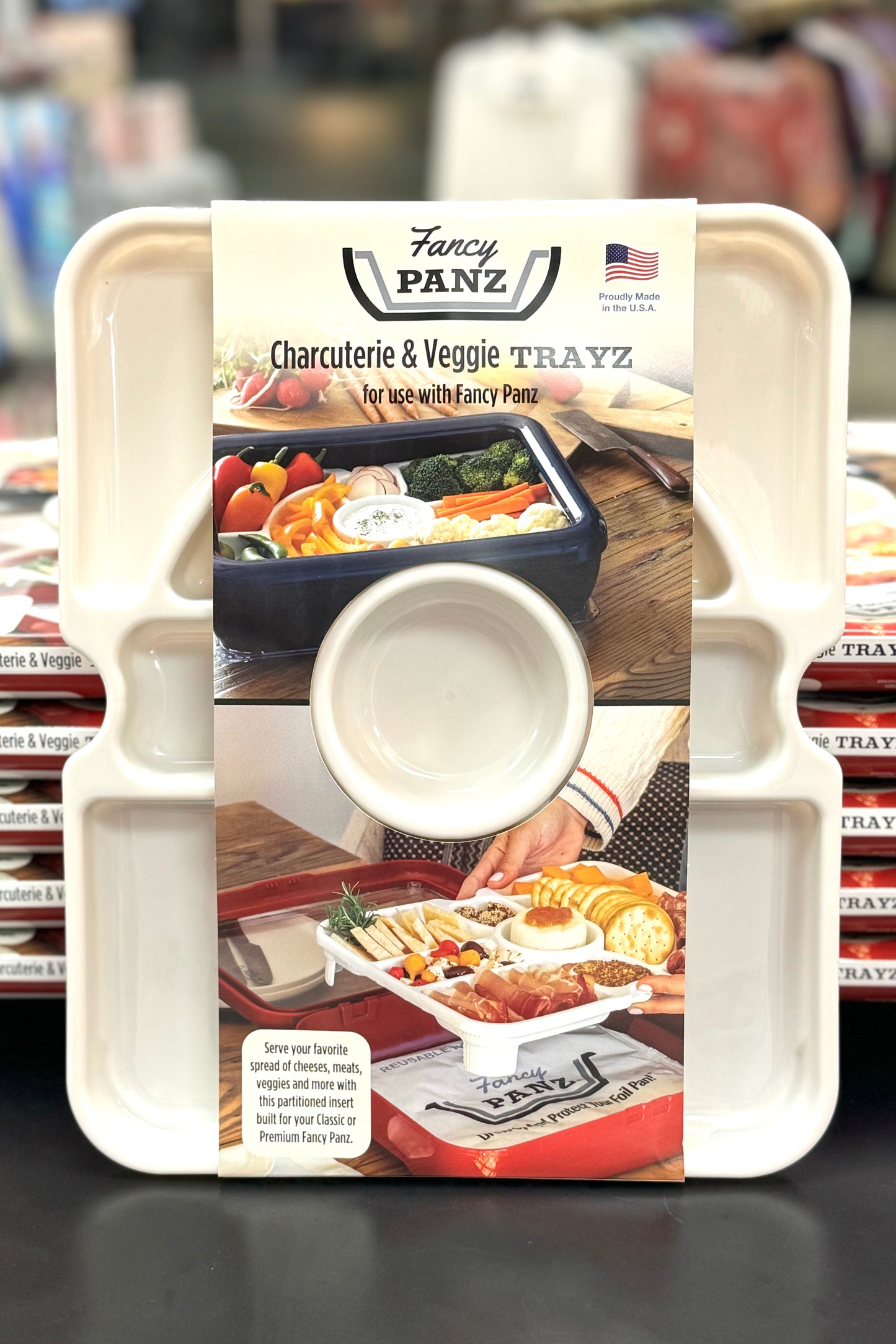 Fancy Panz Charcuterie and Veggie Tray for Premium Set