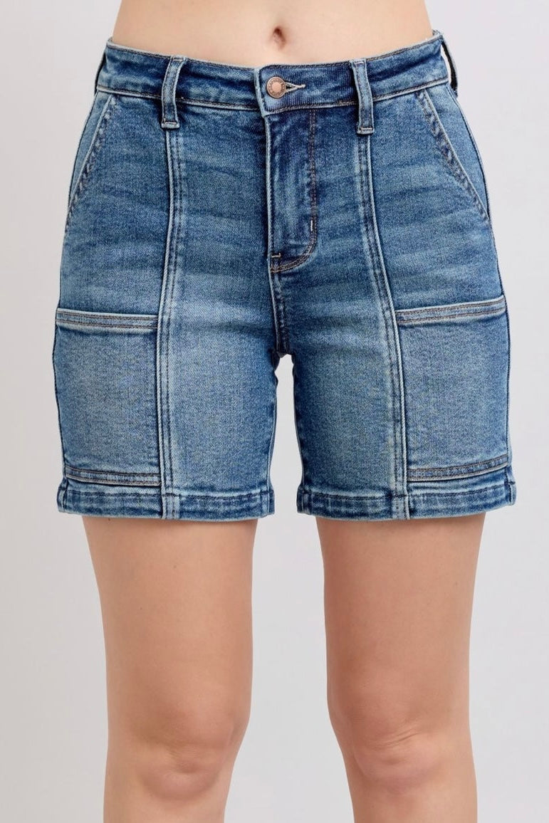 $24 SALE! Judy Blue Denim Utility Style Shorts REG. $49