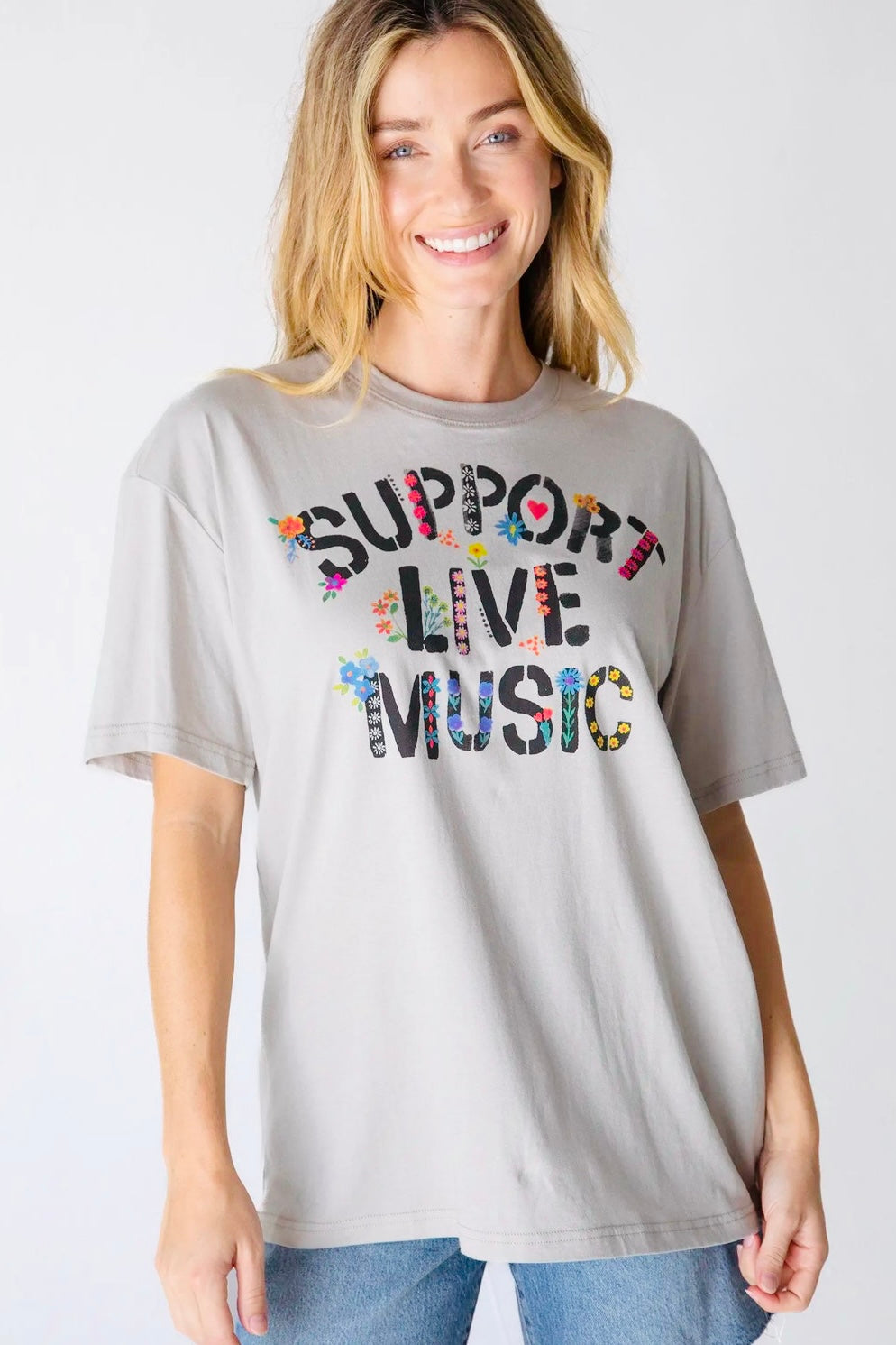 Natural Life -Boyfriend Tee – Support Live Music