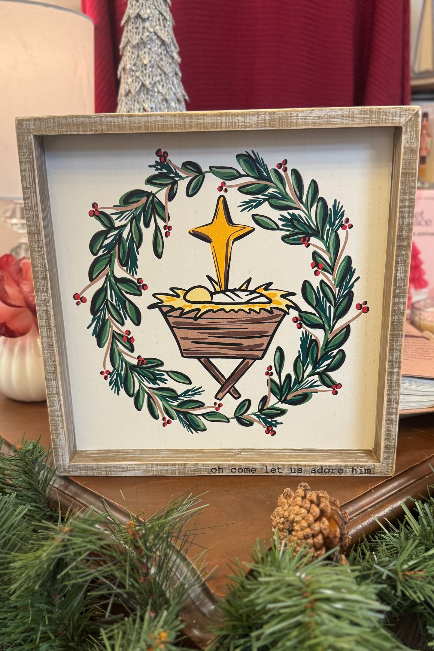 Nativity Wreath Board by Glory Haus