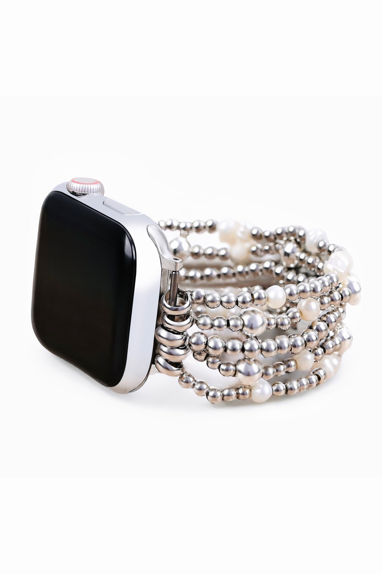 Cape Diablo Shimmering Pearl Stack Bracelet Watch Strap for Apple Watch- Shine Bright Collection
