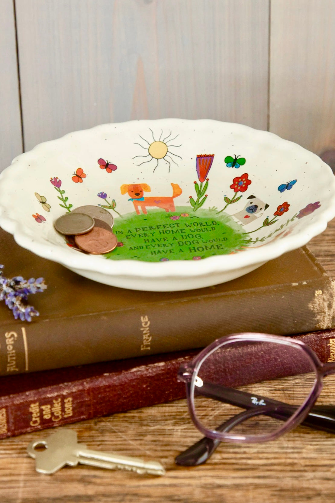 Natural Life Cute Little Bowl- Every Dog Has a Home