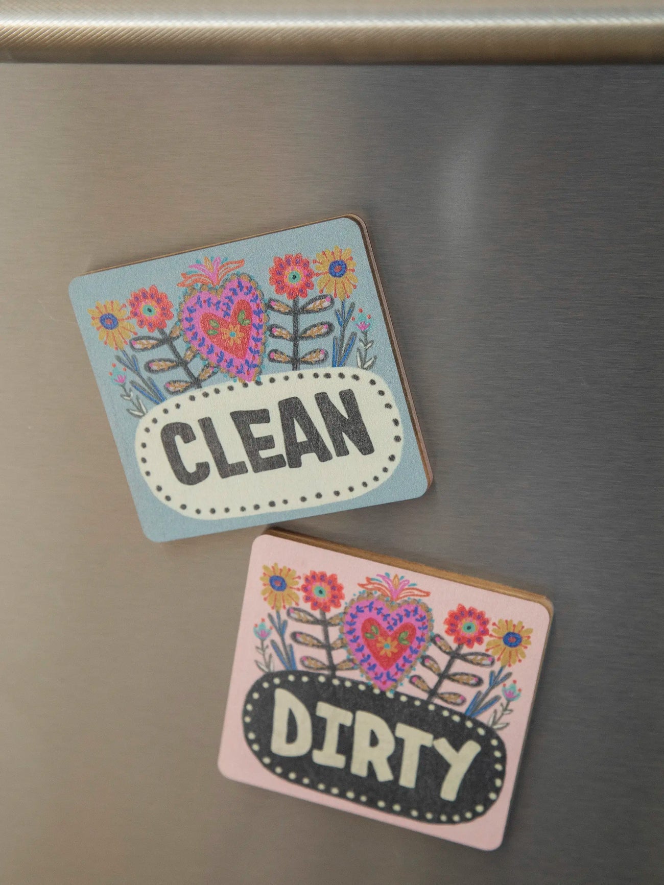 Natural Life Double-Sided Dishwasher Magnet- Heart