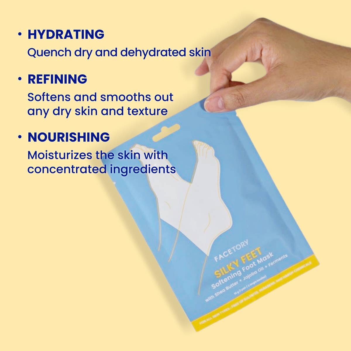 FaceTory Softening Silky Feet Set of 2 Foot Masks - K-Beauty