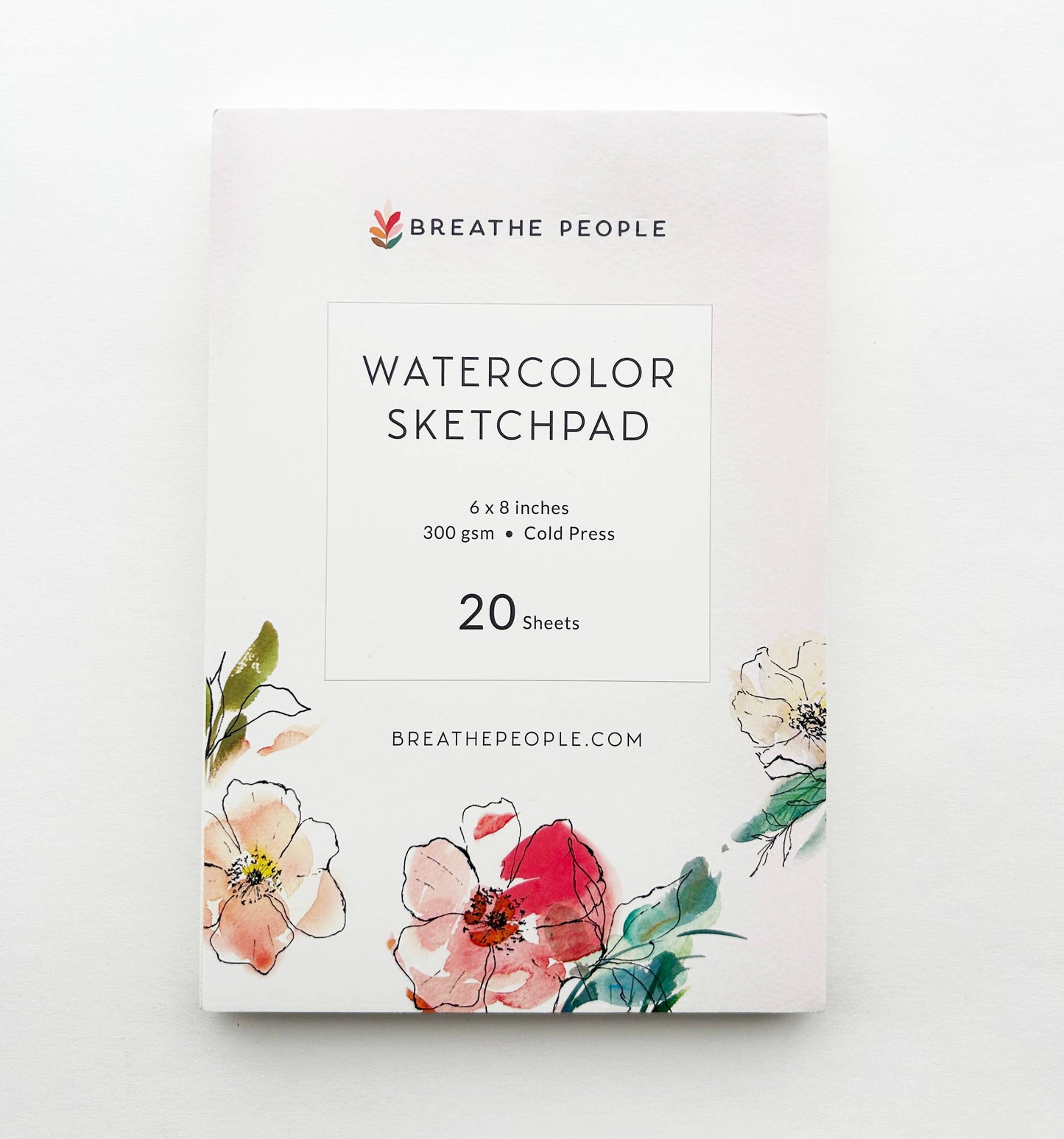 Breathe People Watercolor Sketch Pad for Creatives- Premium Art Supplies