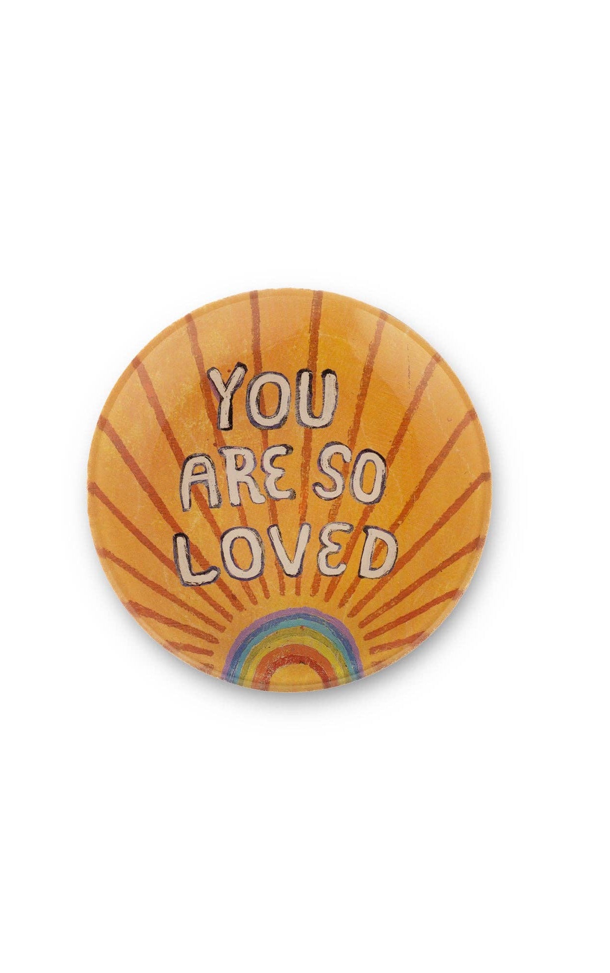 You Are So Loved Mini Round Decoupage Plate - 4"