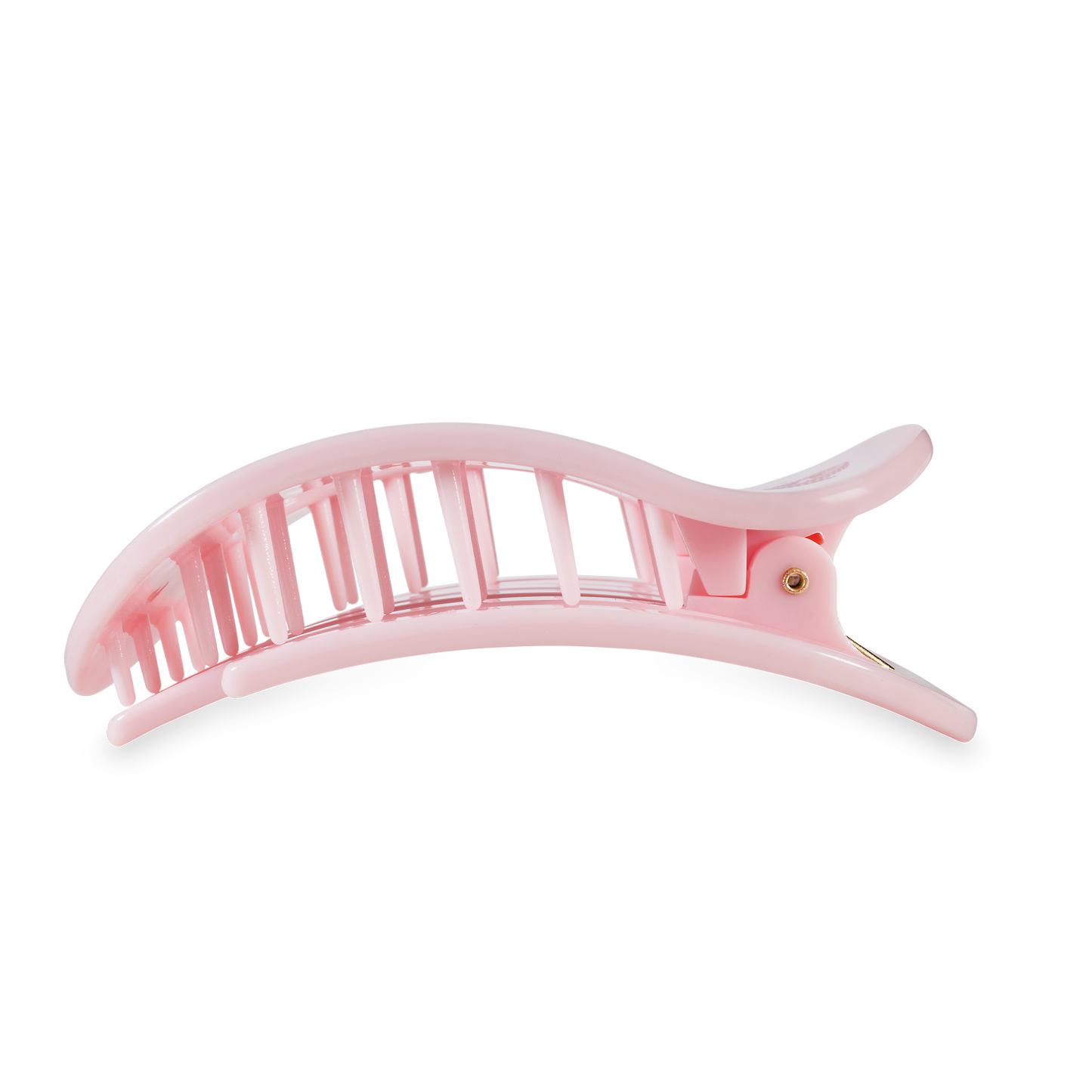 Teleties Flat Round Hair Clip | Large | Pink Ribbon Power