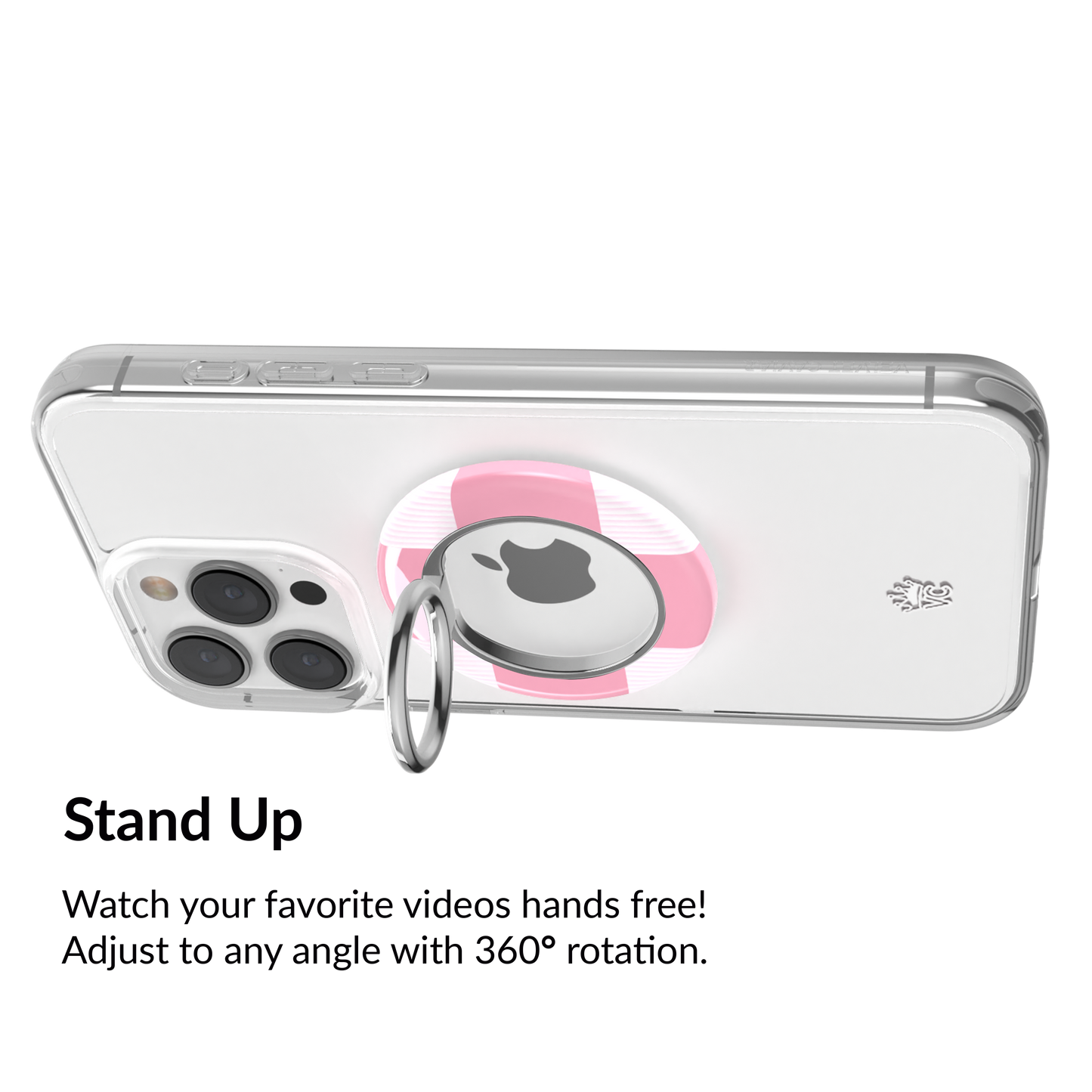 Pink Vibe Checkered MagSafe Grip Ring