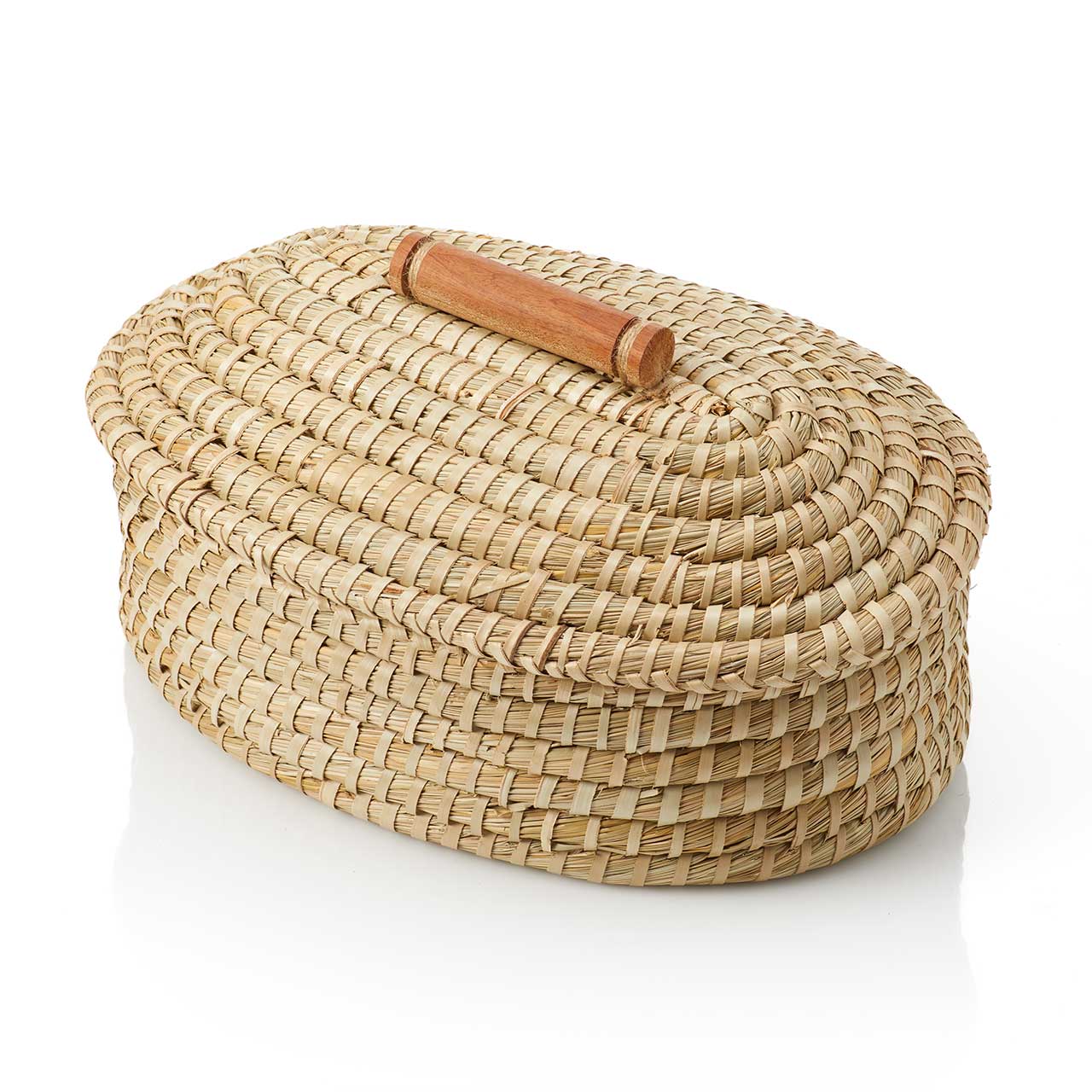 Butterfly Garden Handmade Breadwarmer Basket with Lid