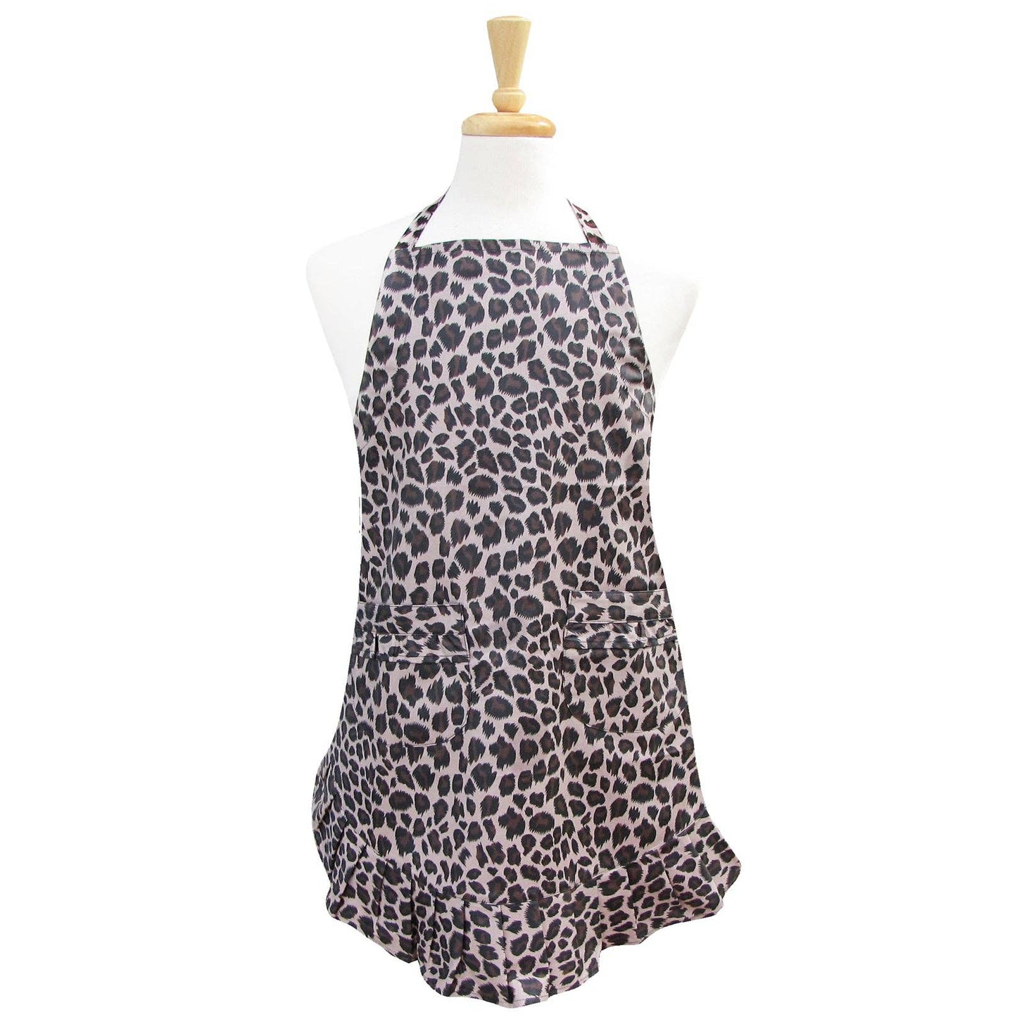 Cheetah Ruffle Apron by Two Lumps of Sugar