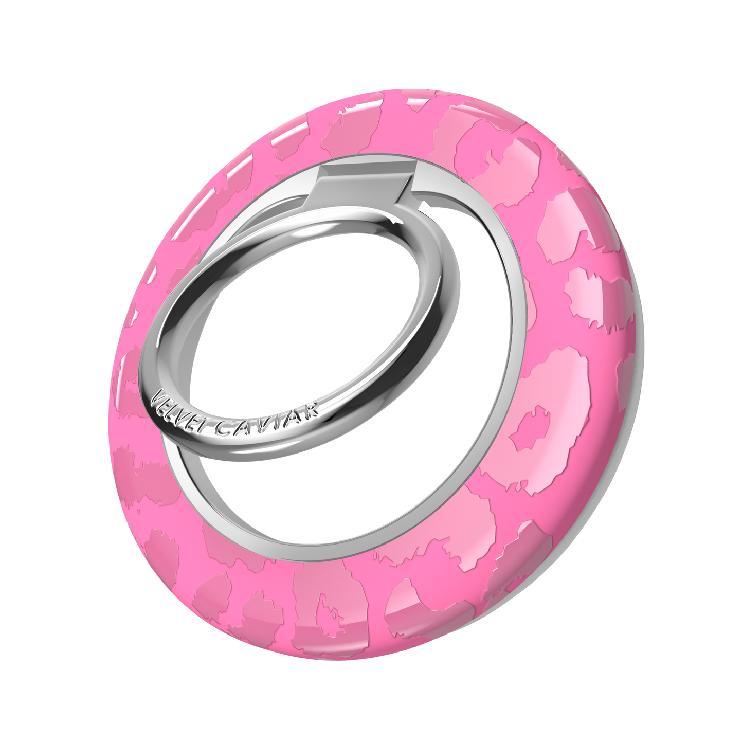 Hot Pink Leopard MagSafe Grip Ring