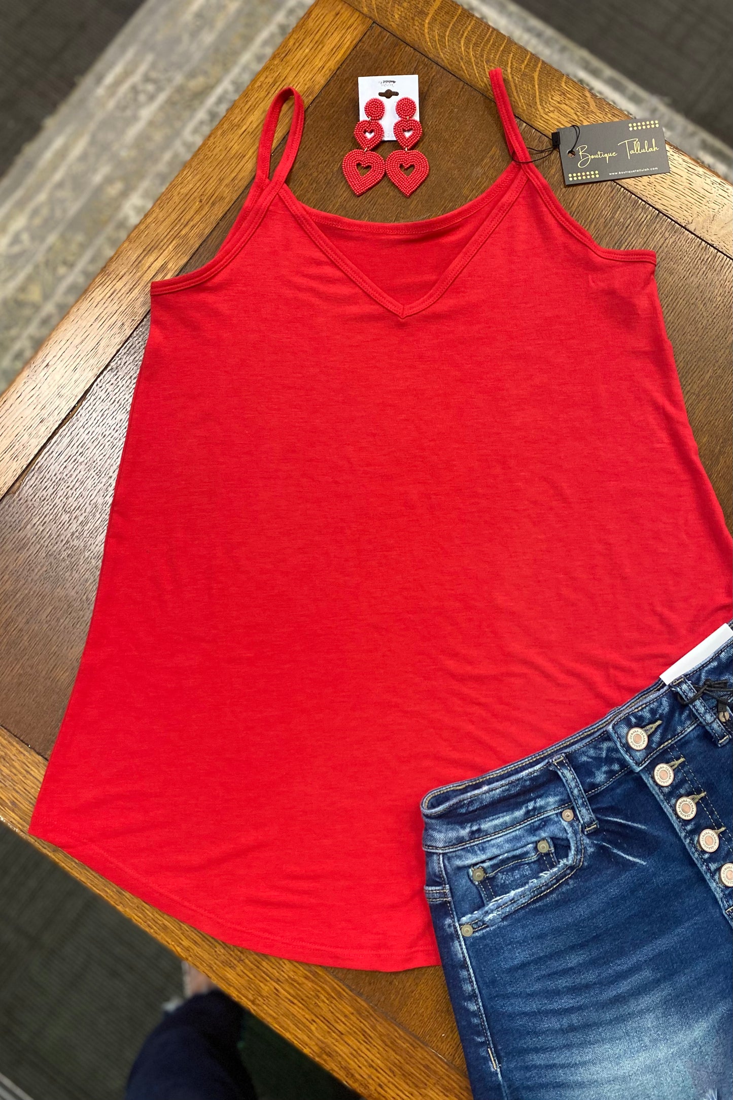 $5 SALE! Reversible Cami in Ruby Red REG. $12.99