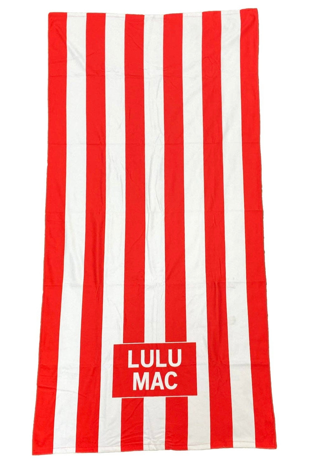 Lulu Mac Red Darby Beach Towel