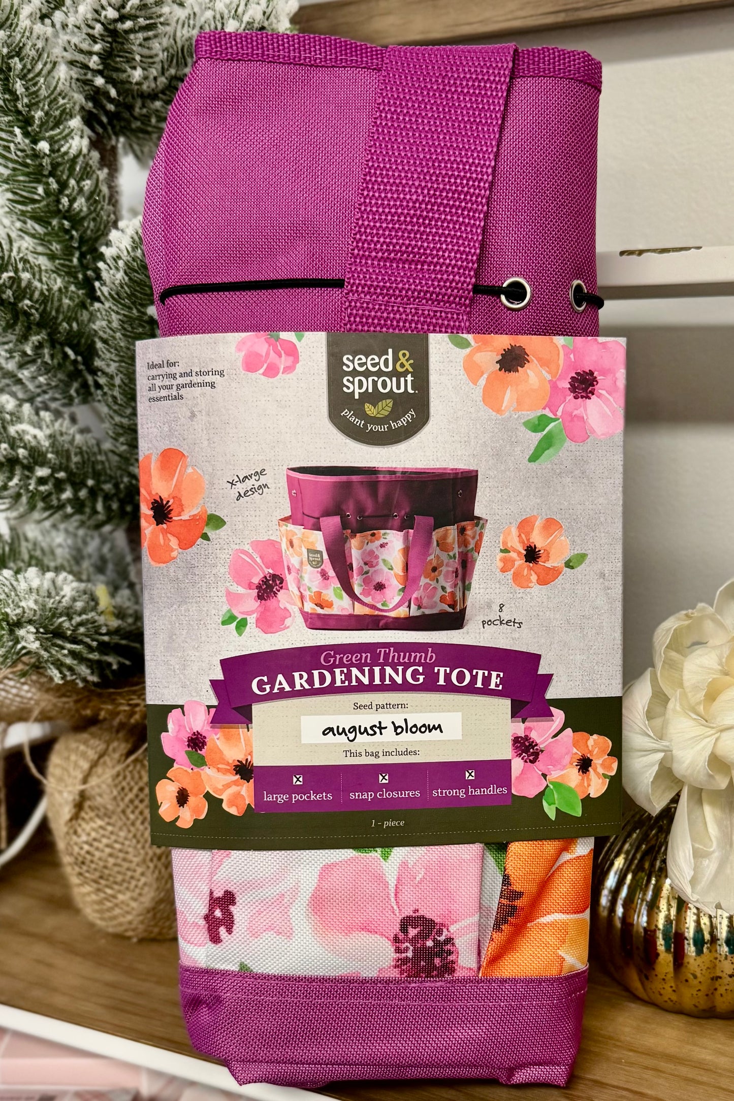 Seed & Sprout Gardening Tote Bag