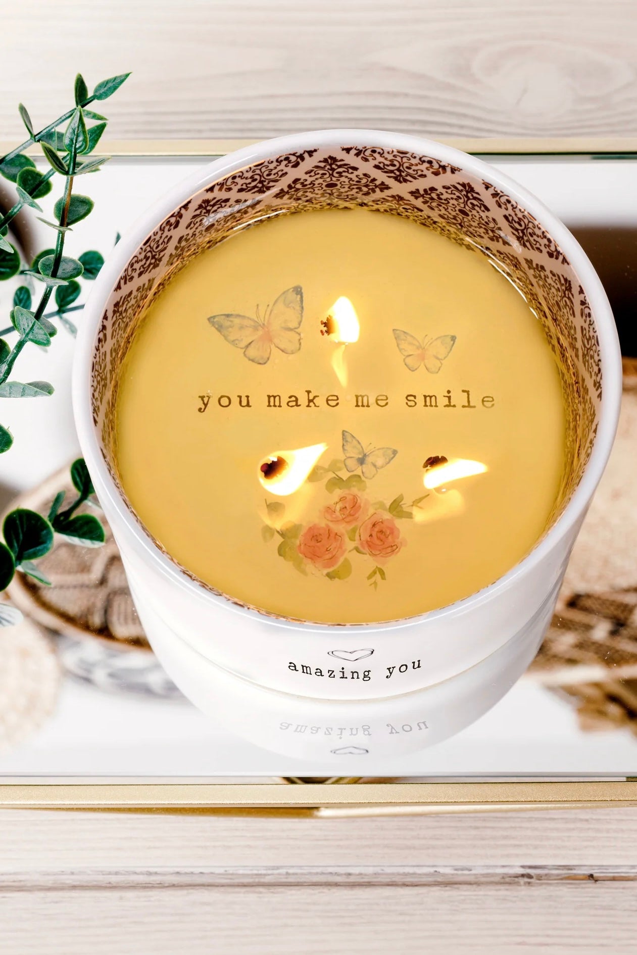Wax Reveal Triple Wick Candle- Amazing You