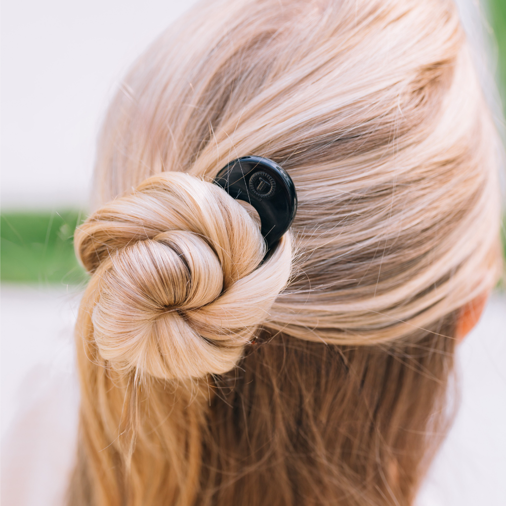 Teleties French Hair Pin- Jet Black
