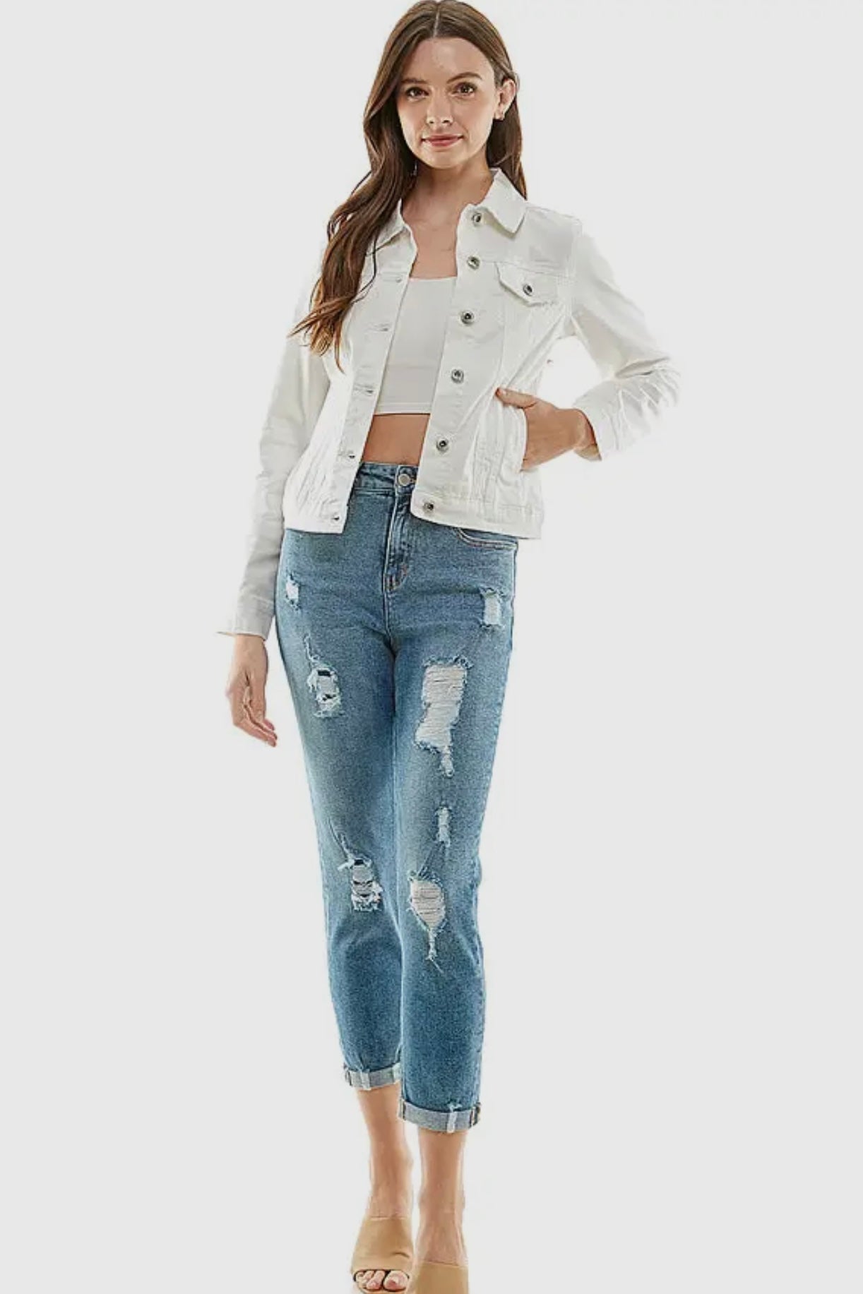 White Wash Denim Jacket