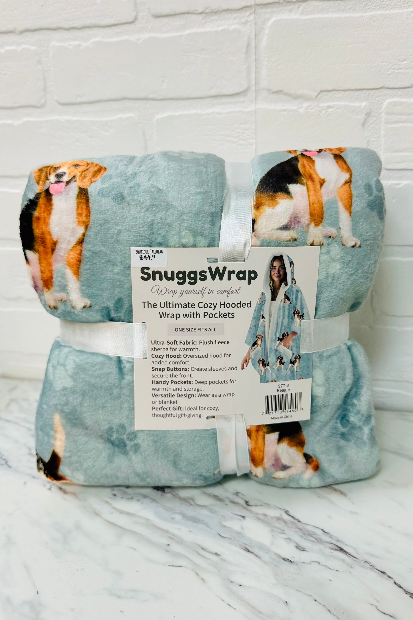 Snuggs Cozy Hooded Wrap with Pockets- Favorite Pet Breeds Edition