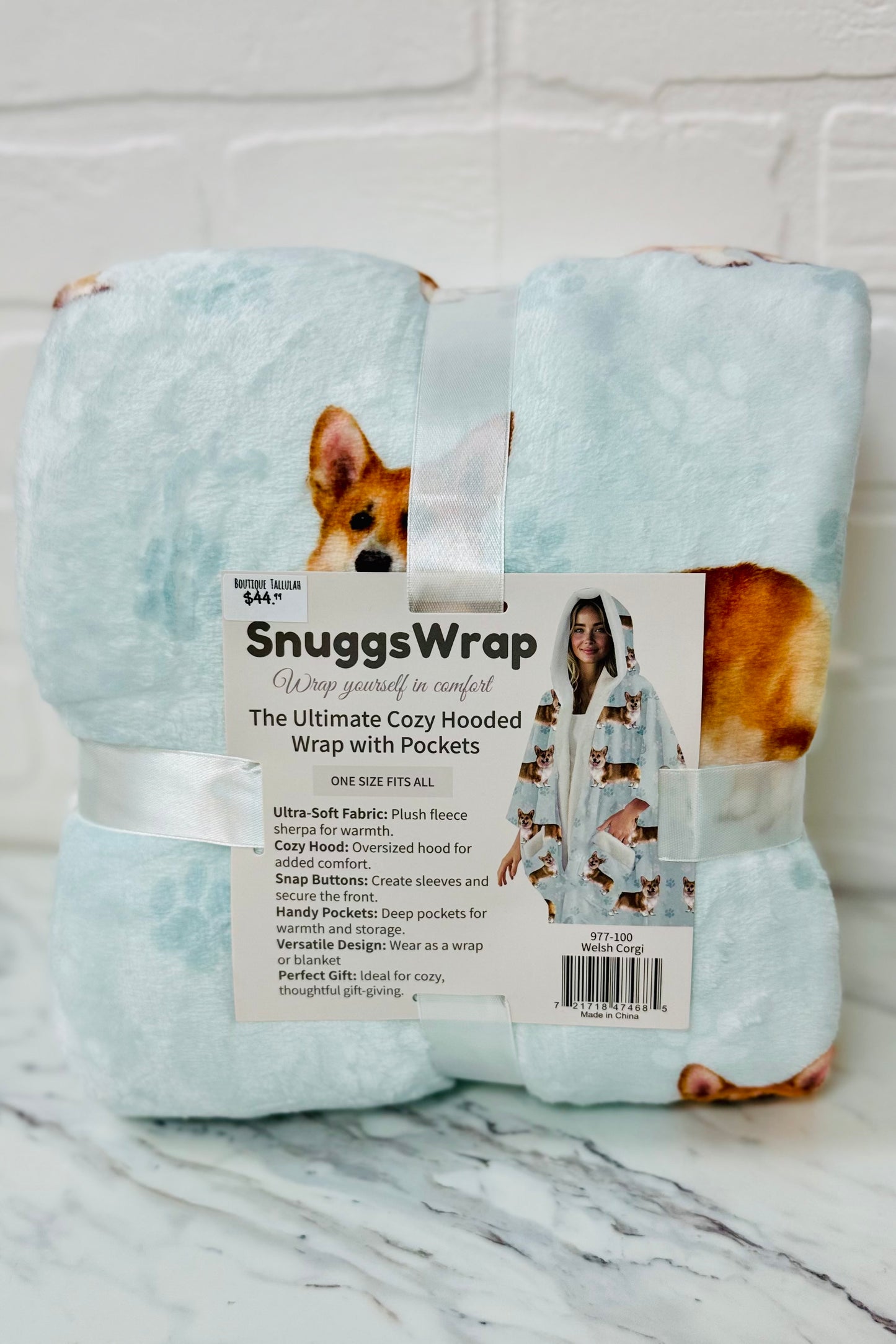 Snuggs Cozy Hooded Wrap with Pockets- Favorite Pet Breeds Edition