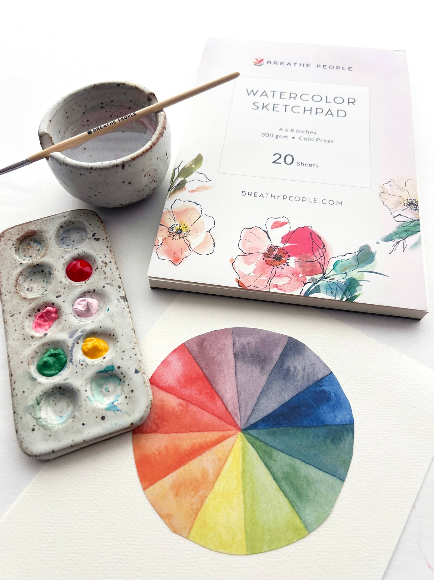 Breathe People Watercolor Sketch Pad for Creatives- Premium Art Supplies