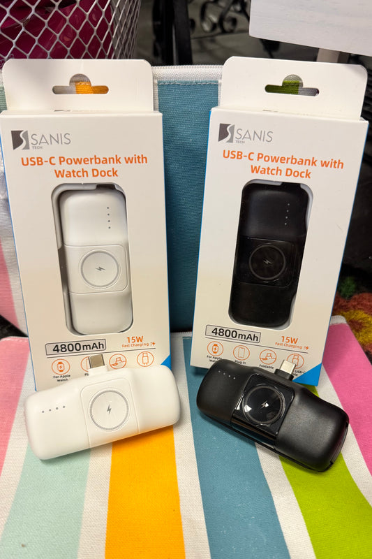 Sanis USB-C Powerbank with Watch Dock