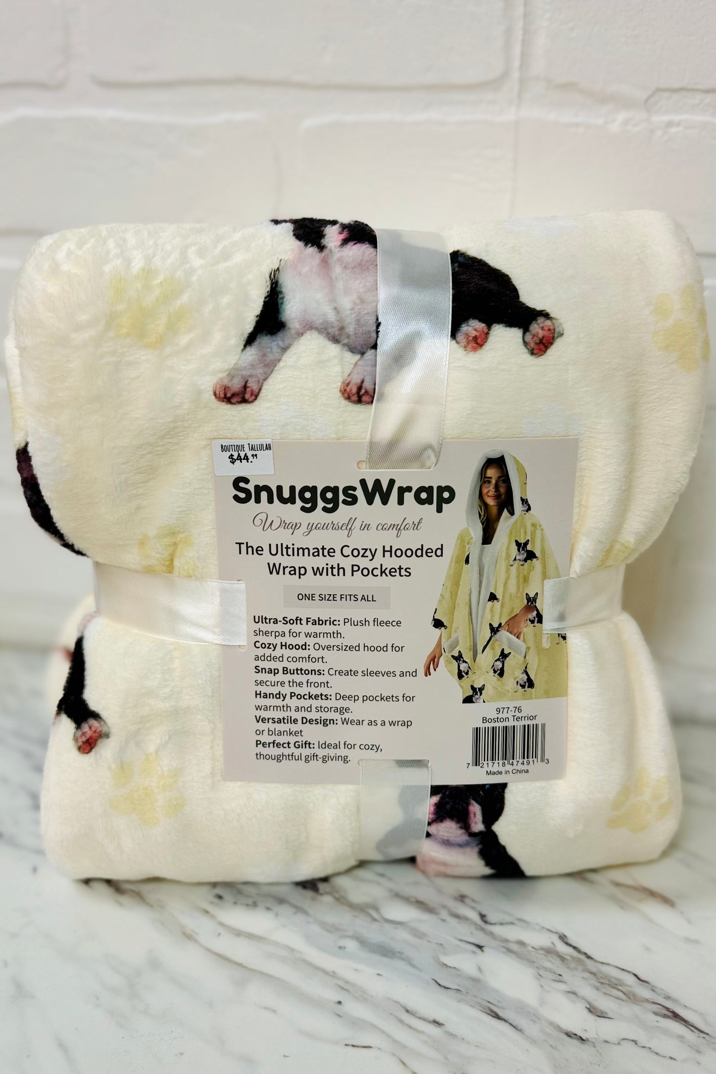 Snuggs Cozy Hooded Wrap with Pockets- Favorite Pet Breeds Edition