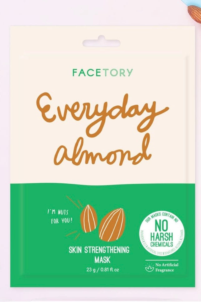 FaceTory Everyday Almond Skin Strengthening Sheet Mask- Korean Beauty