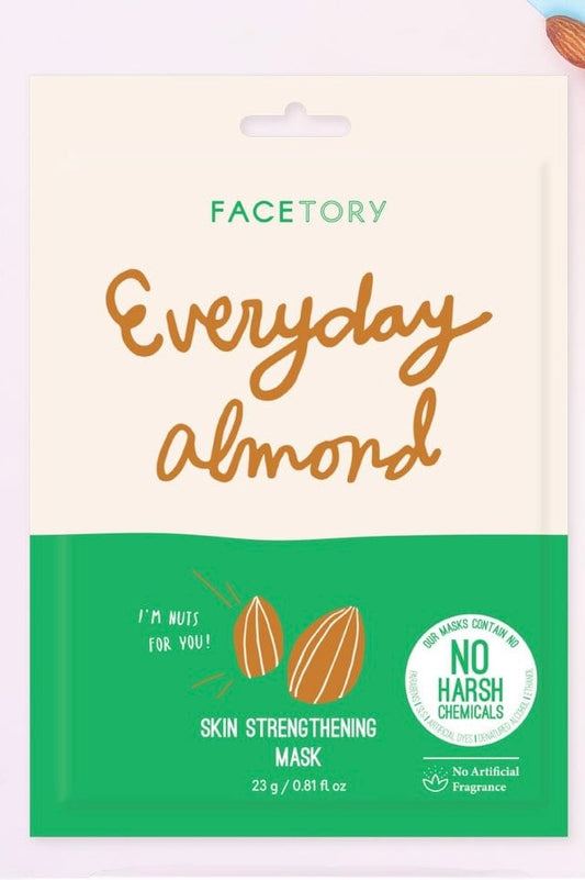 FaceTory Everyday Almond Skin Strengthening Sheet Mask- Korean Beauty