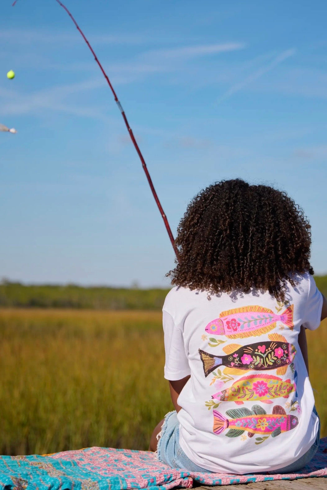 Natural Life Comfy Tee Shirt- Fish