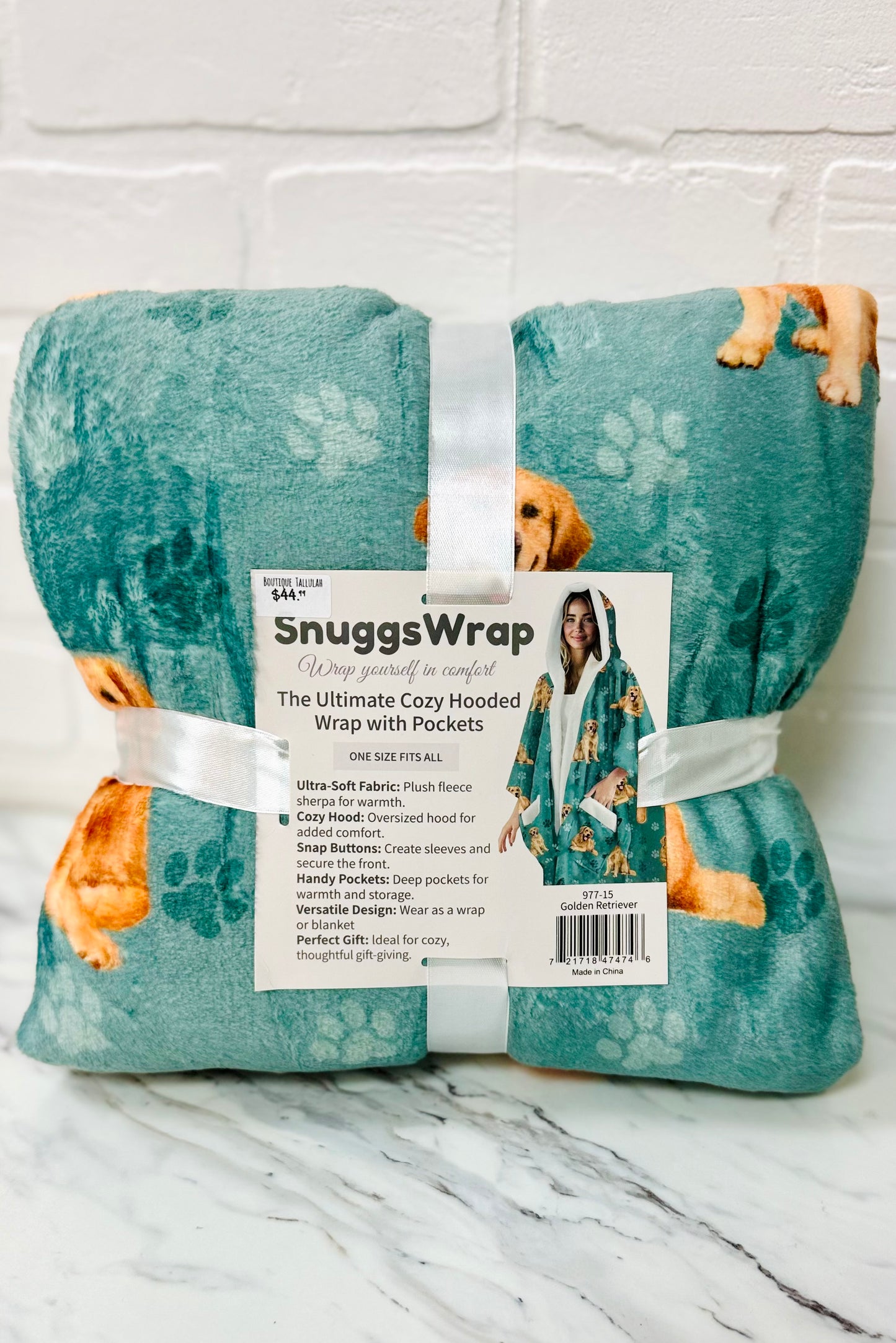 Snuggs Cozy Hooded Wrap with Pockets- Favorite Pet Breeds Edition