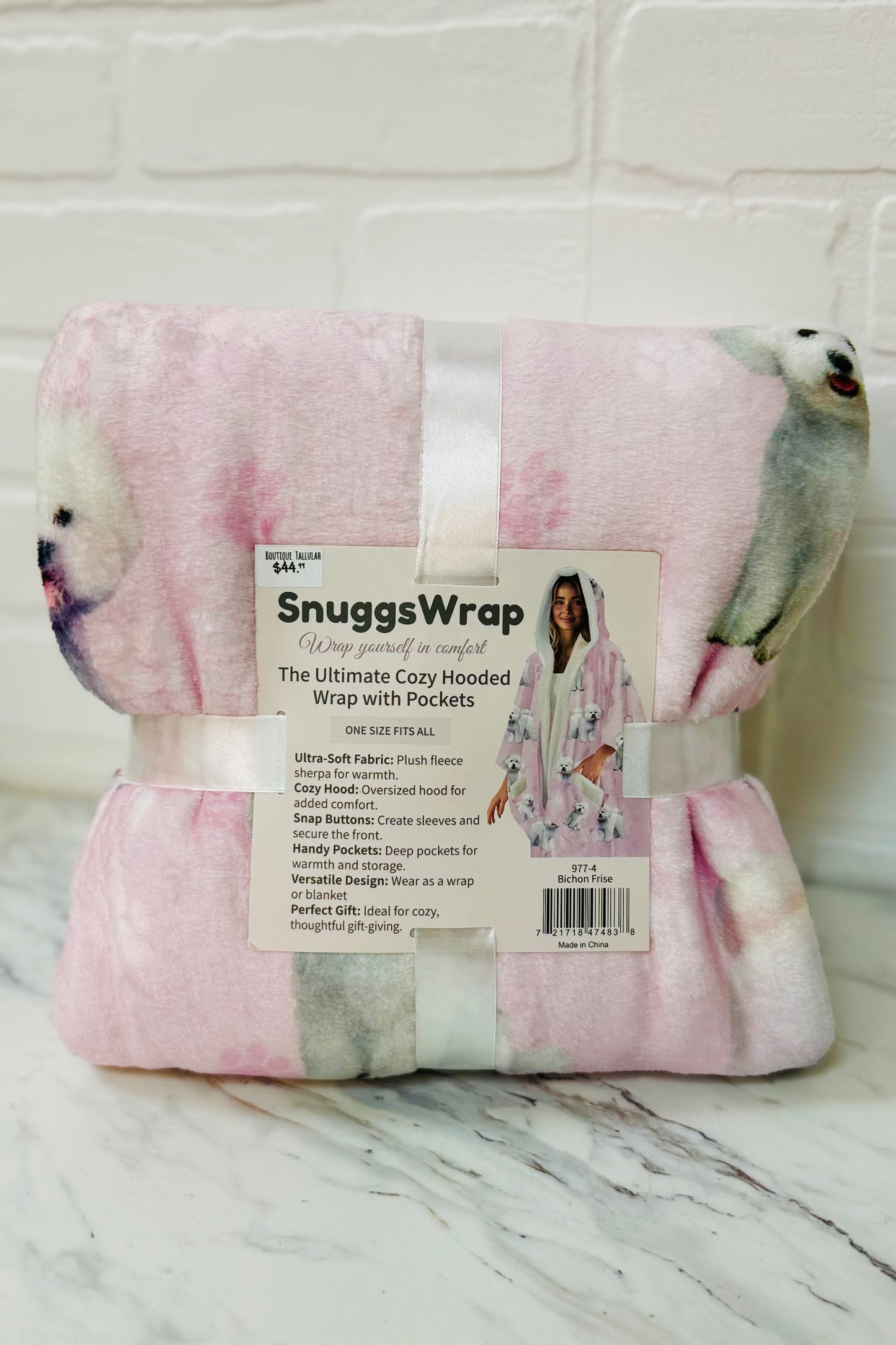 Snuggs Cozy Hooded Wrap with Pockets- Favorite Pet Breeds Edition