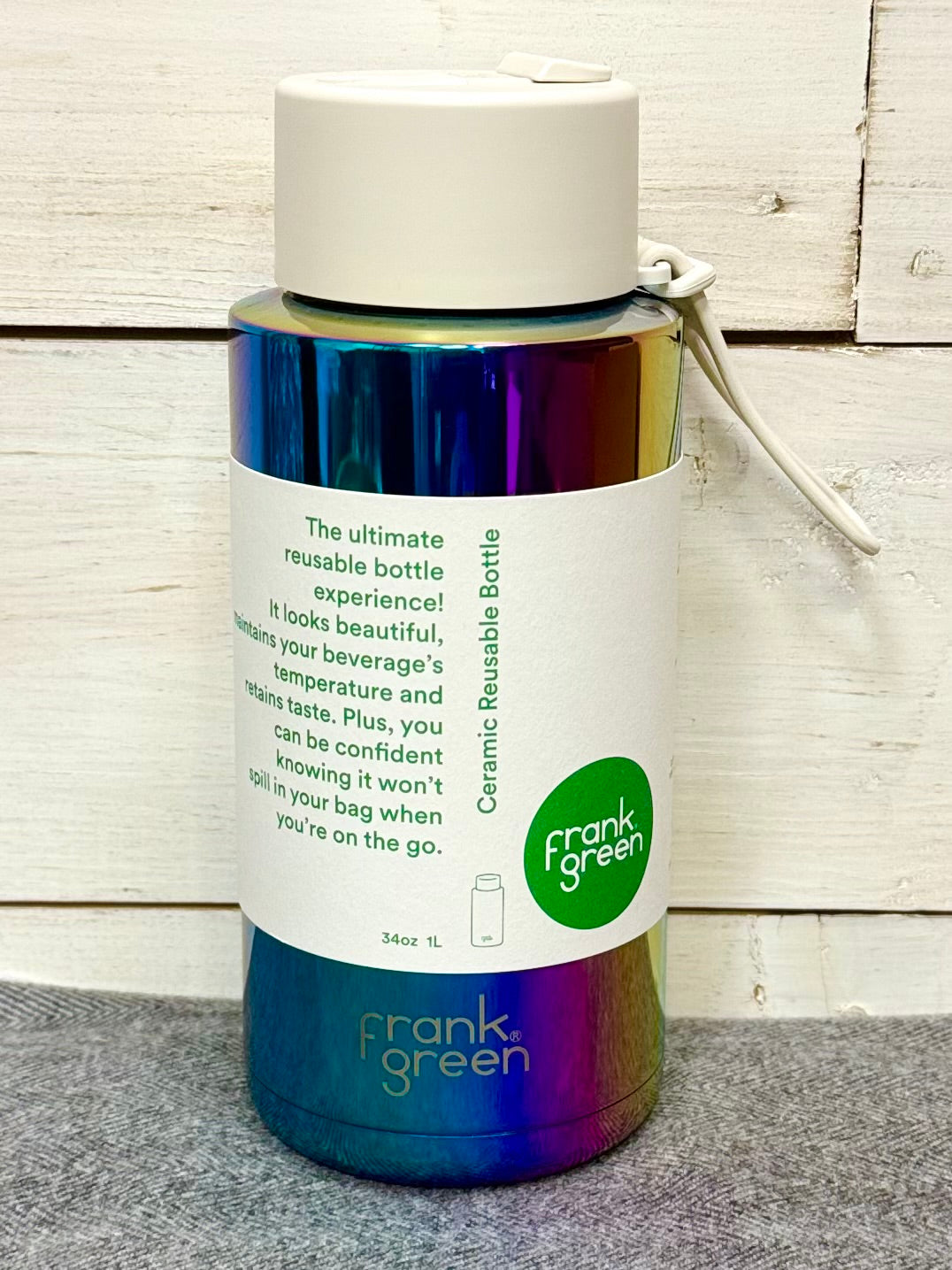 34 oz Limited Edition Frank Green Reusable Bottle with Ceramic Lining- HALF PRICE SUMMER SALE