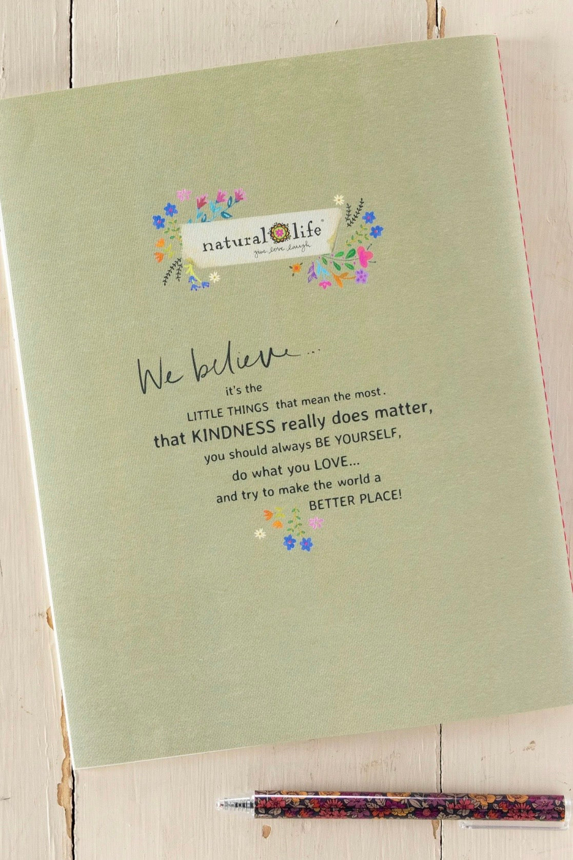 Natural Life Academic Soft Cover Planner- Patchwork