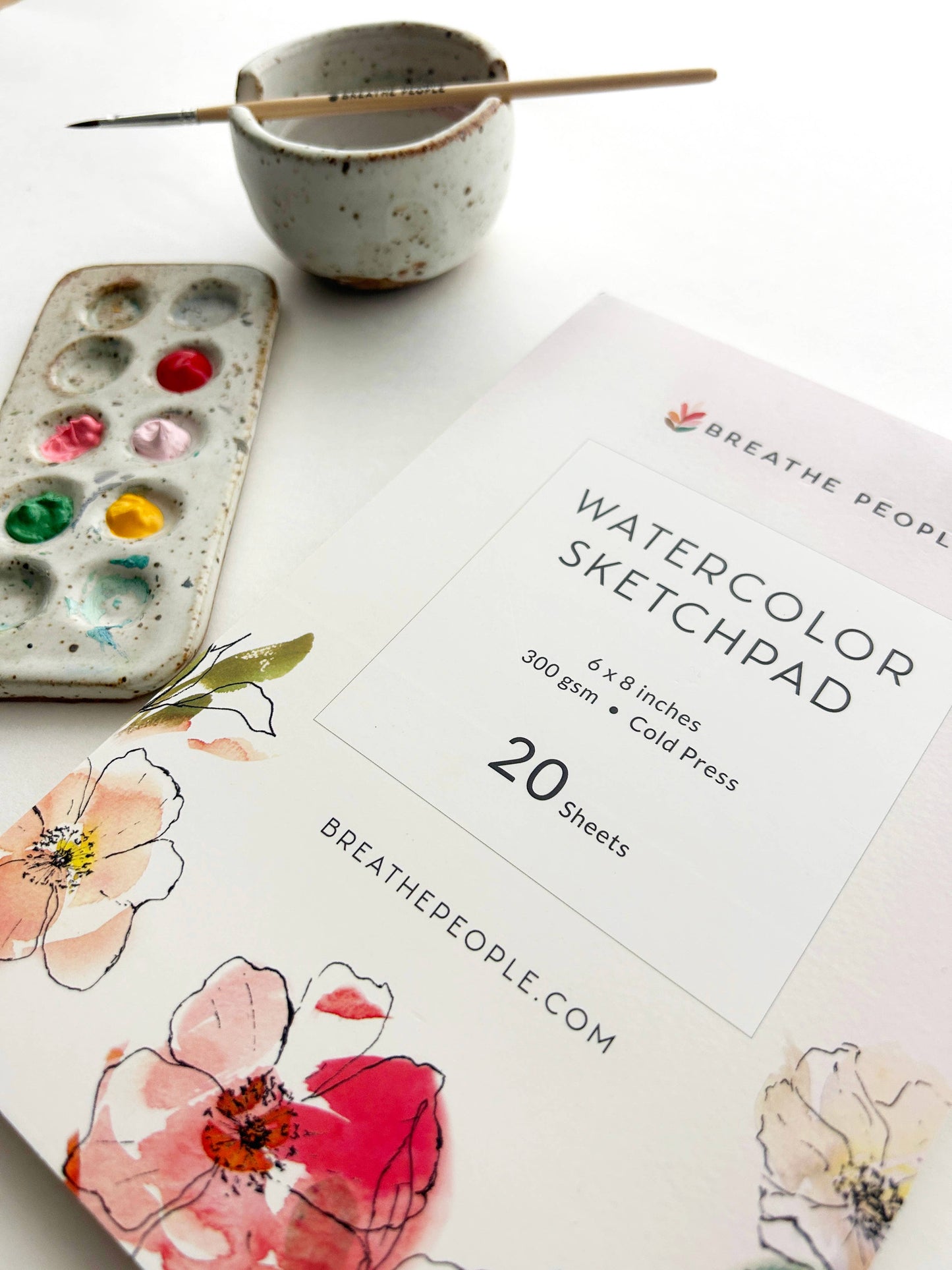 Breathe People Watercolor Sketch Pad for Creatives- Premium Art Supplies