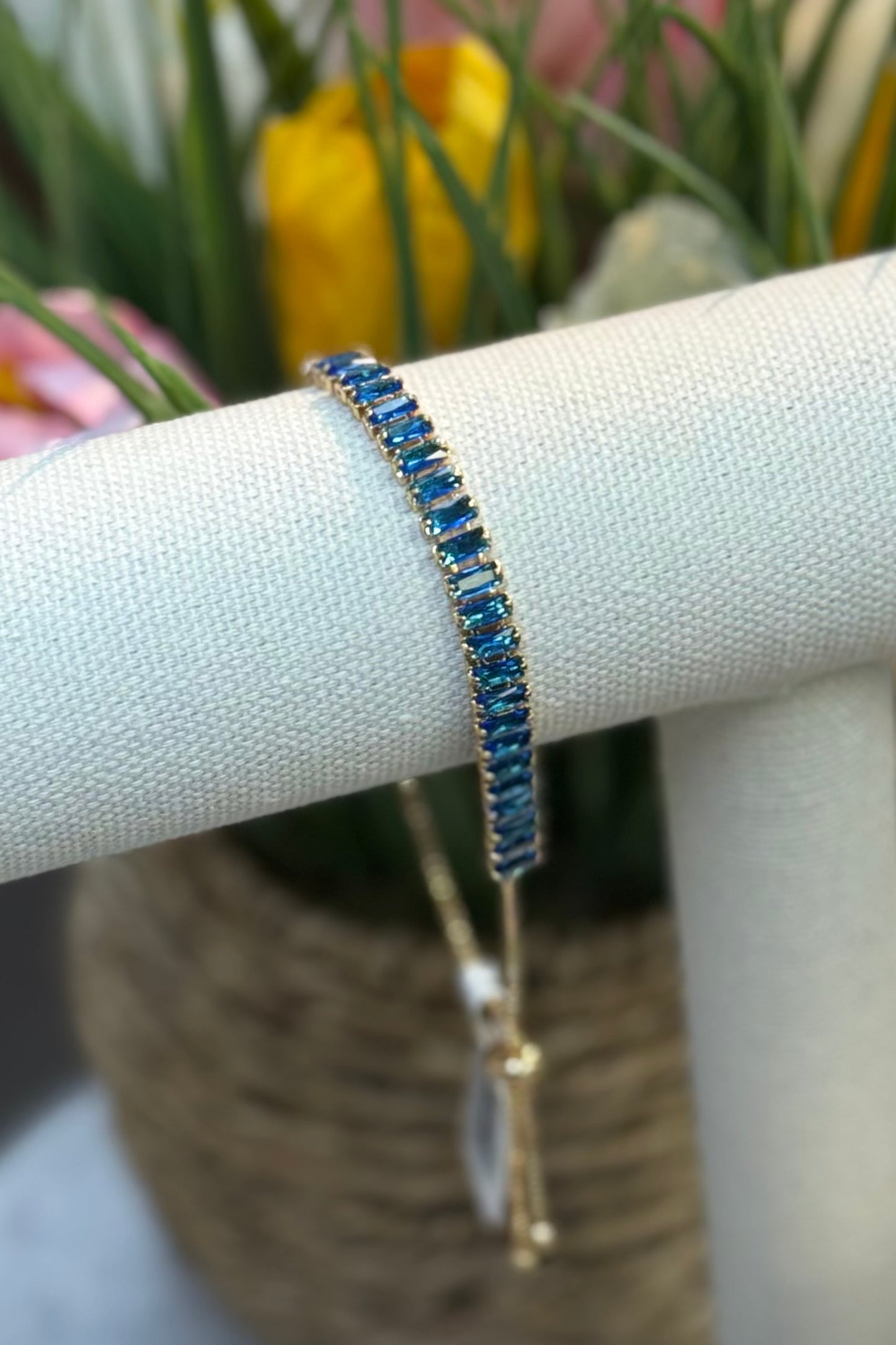 Birthstone Tennis Bracelet December Blue Topaz