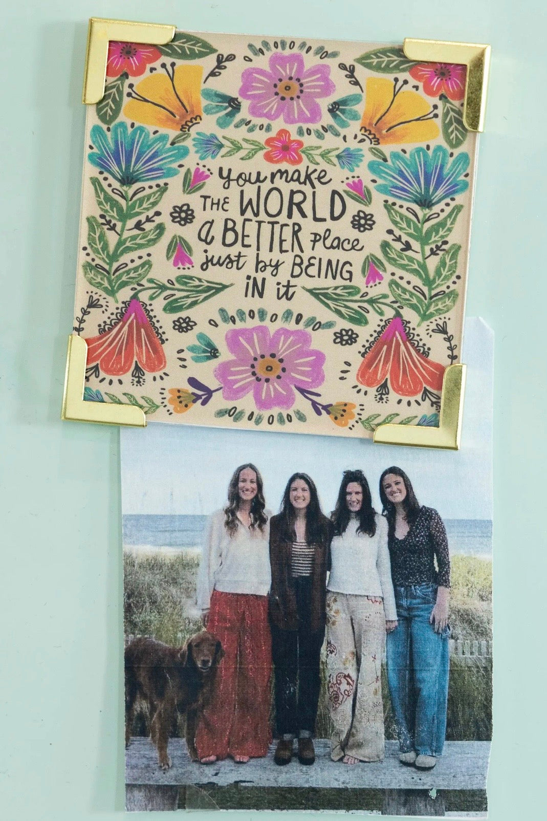 Natural Life Corner Magnet- World Better