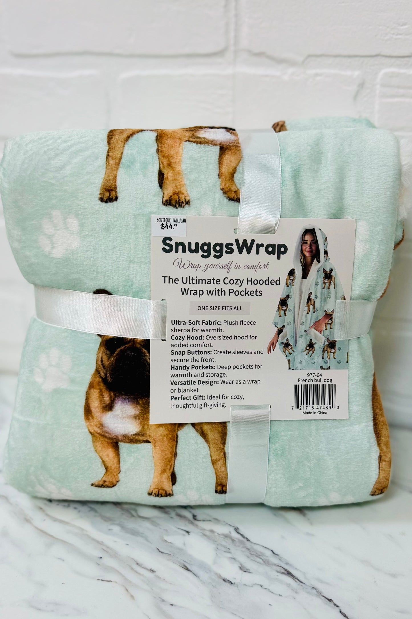 Snuggs Cozy Hooded Wrap with Pockets- Favorite Pet Breeds Edition