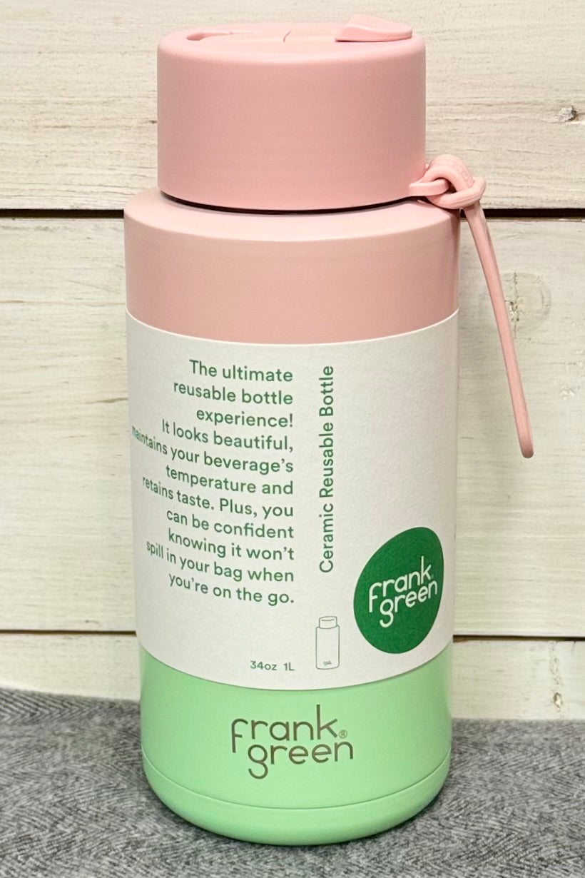 34 oz Limited Edition Frank Green Reusable Bottle with Ceramic Lining- HALF PRICE SUMMER SALE