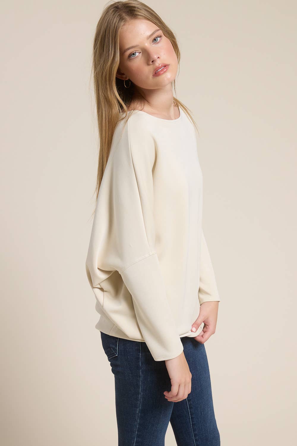 Charlotte Avery Stone Signature Scuba Dolman Top
