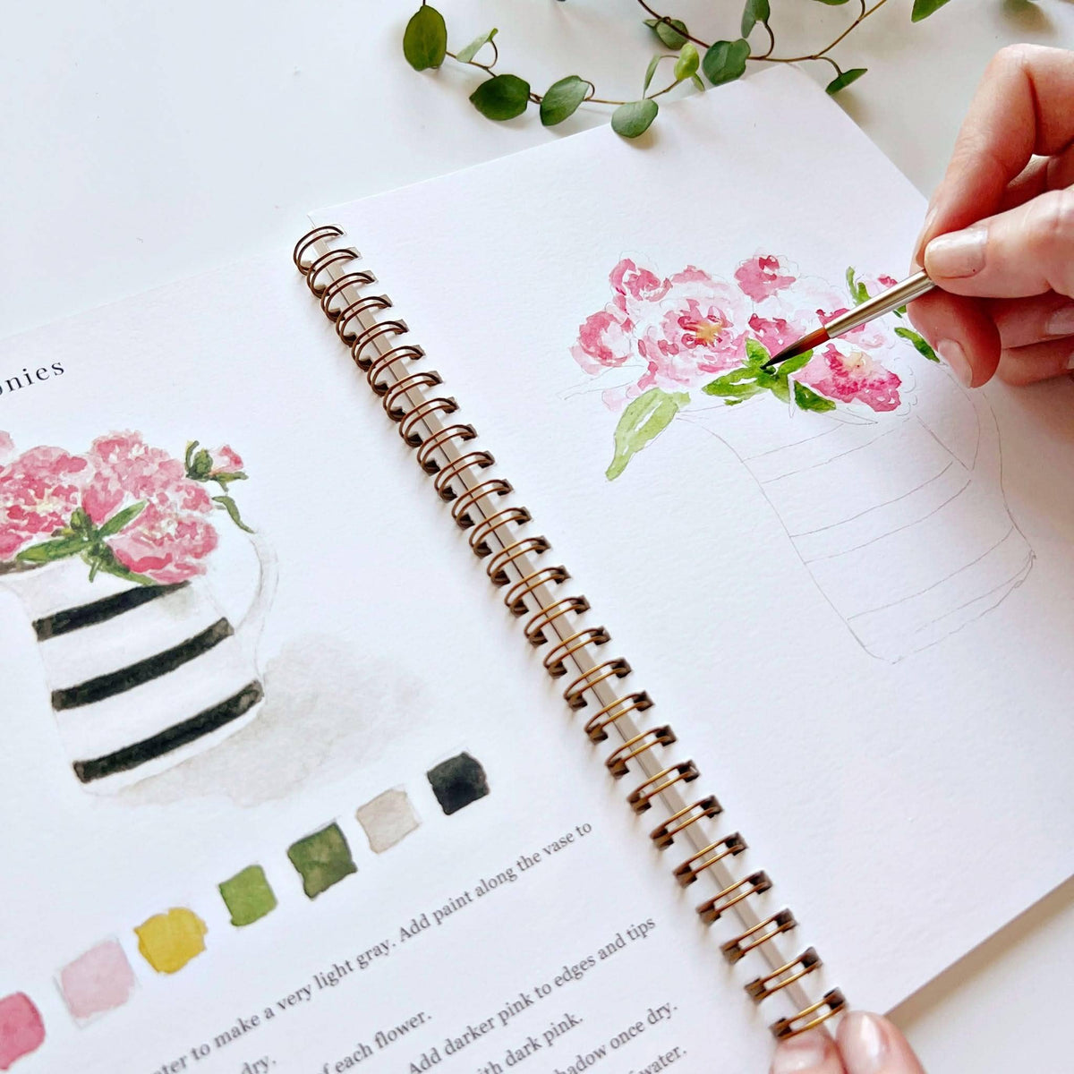 Bouquets Watercolor Workbook: Emily Lex Studio
